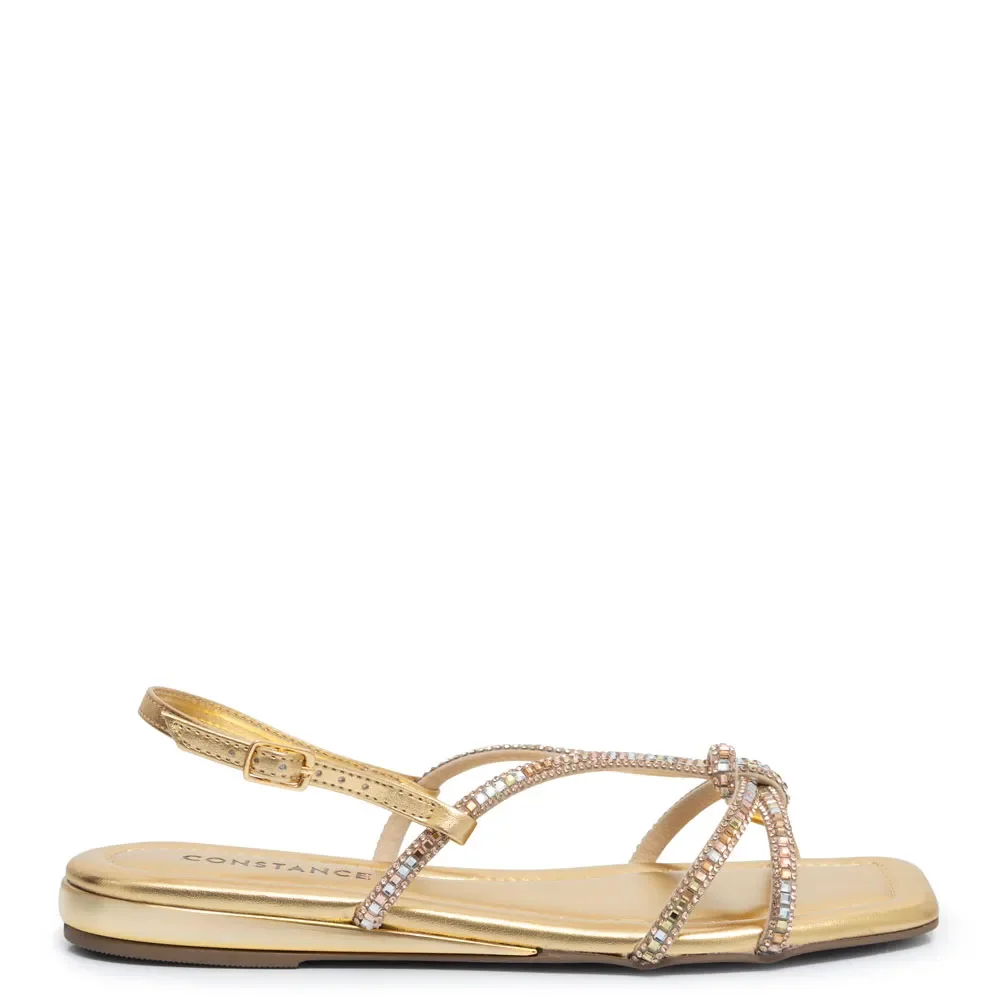 Rasteira Dourada Strass — imagem 1