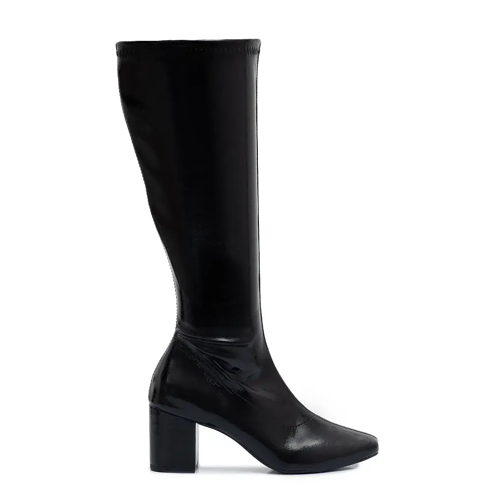 Bota Preta Cano Longo Stretch