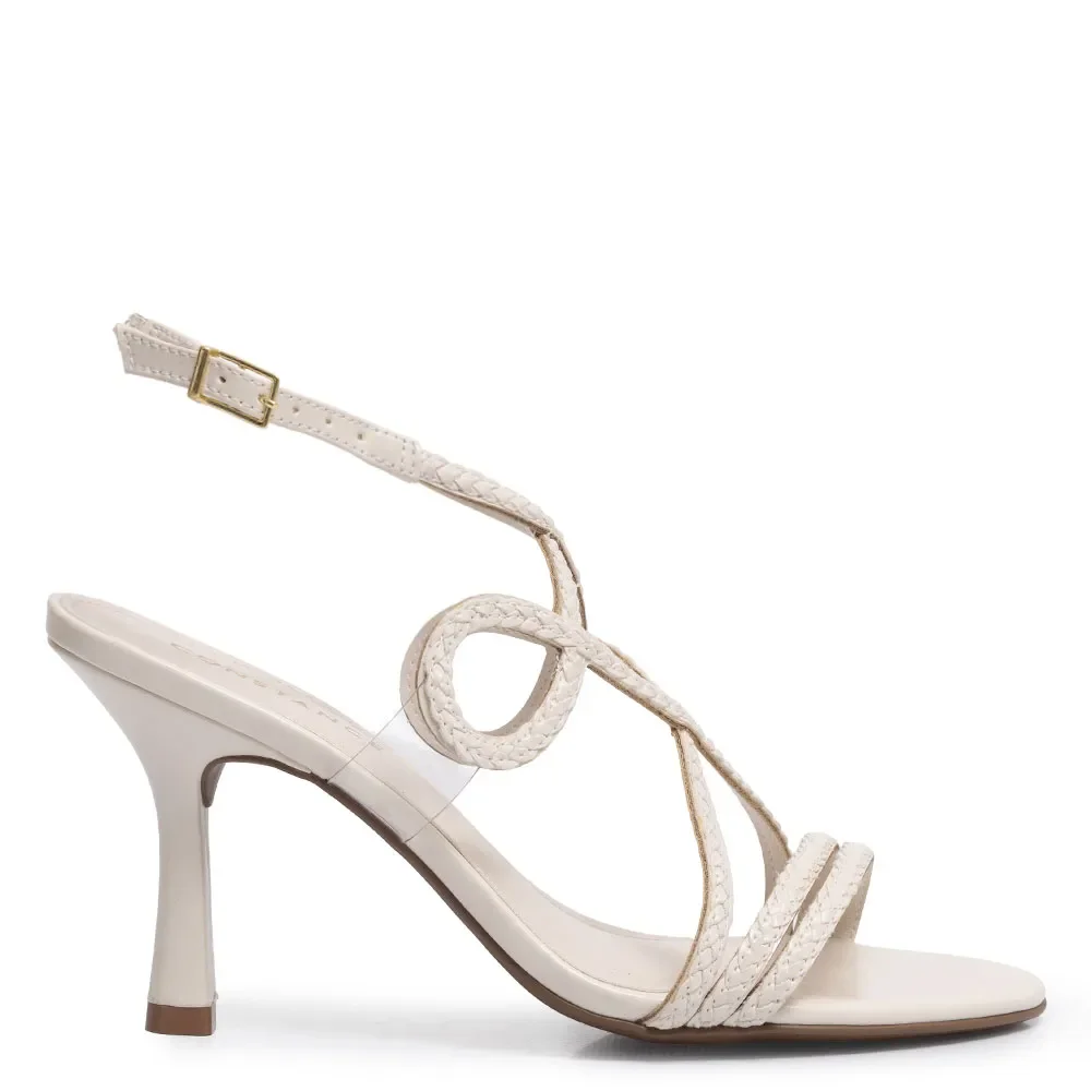 Sandália Off White Trança — imagem 1