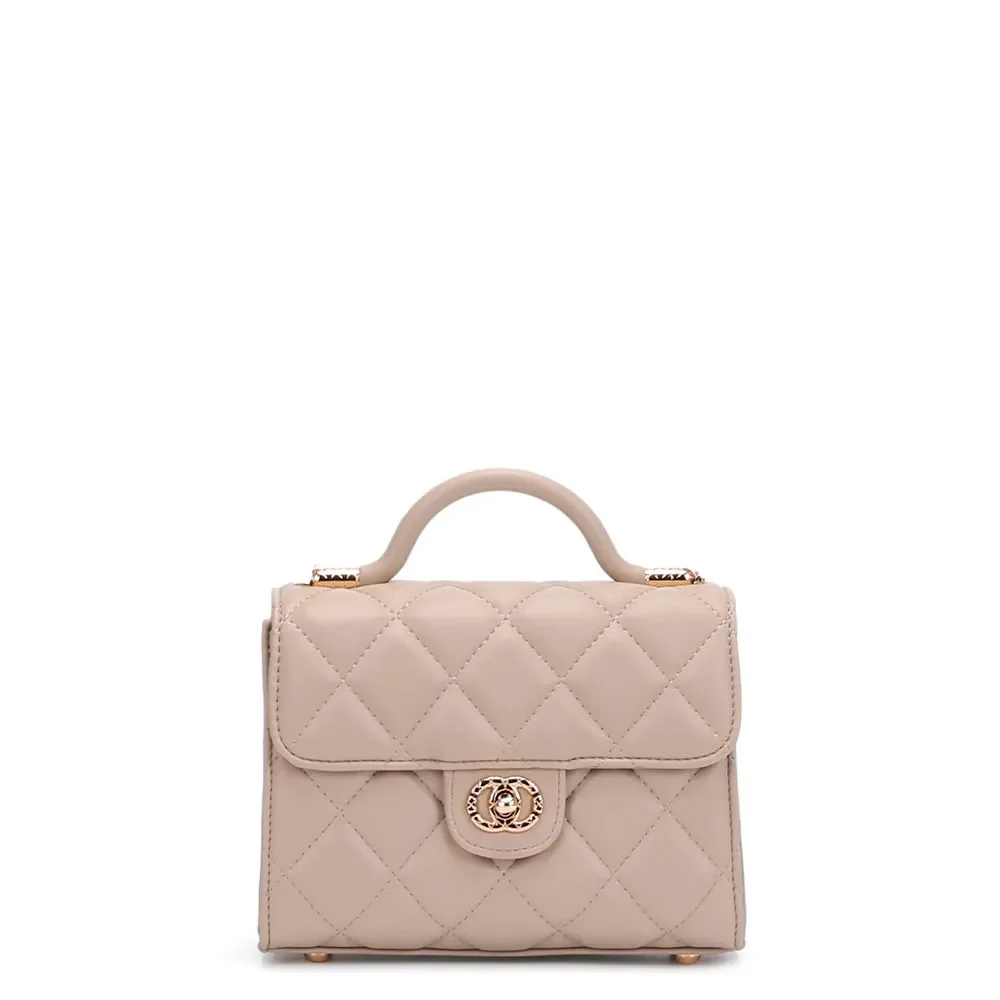 Bolsa Pequena Matelassê Bege — imagem 1