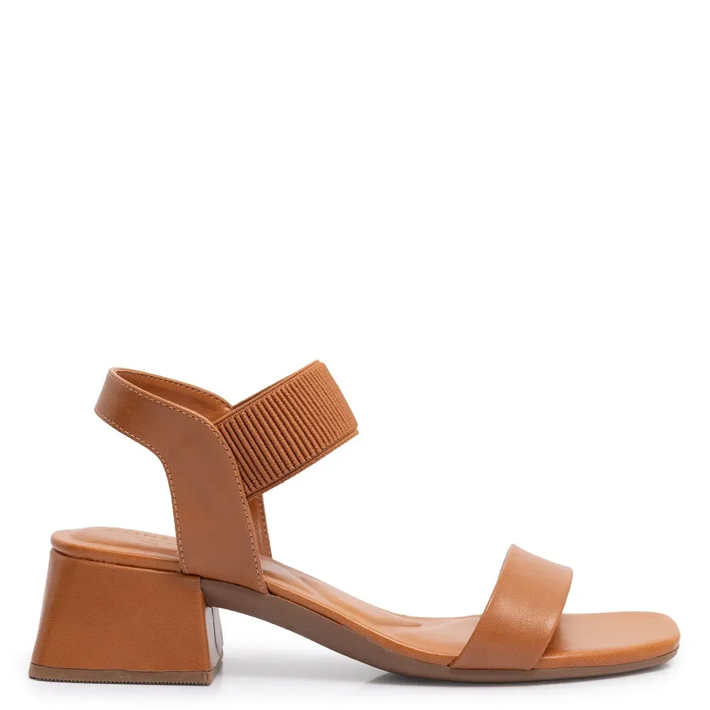 Sandália Caramelo Comfort Elástico — imagem 1