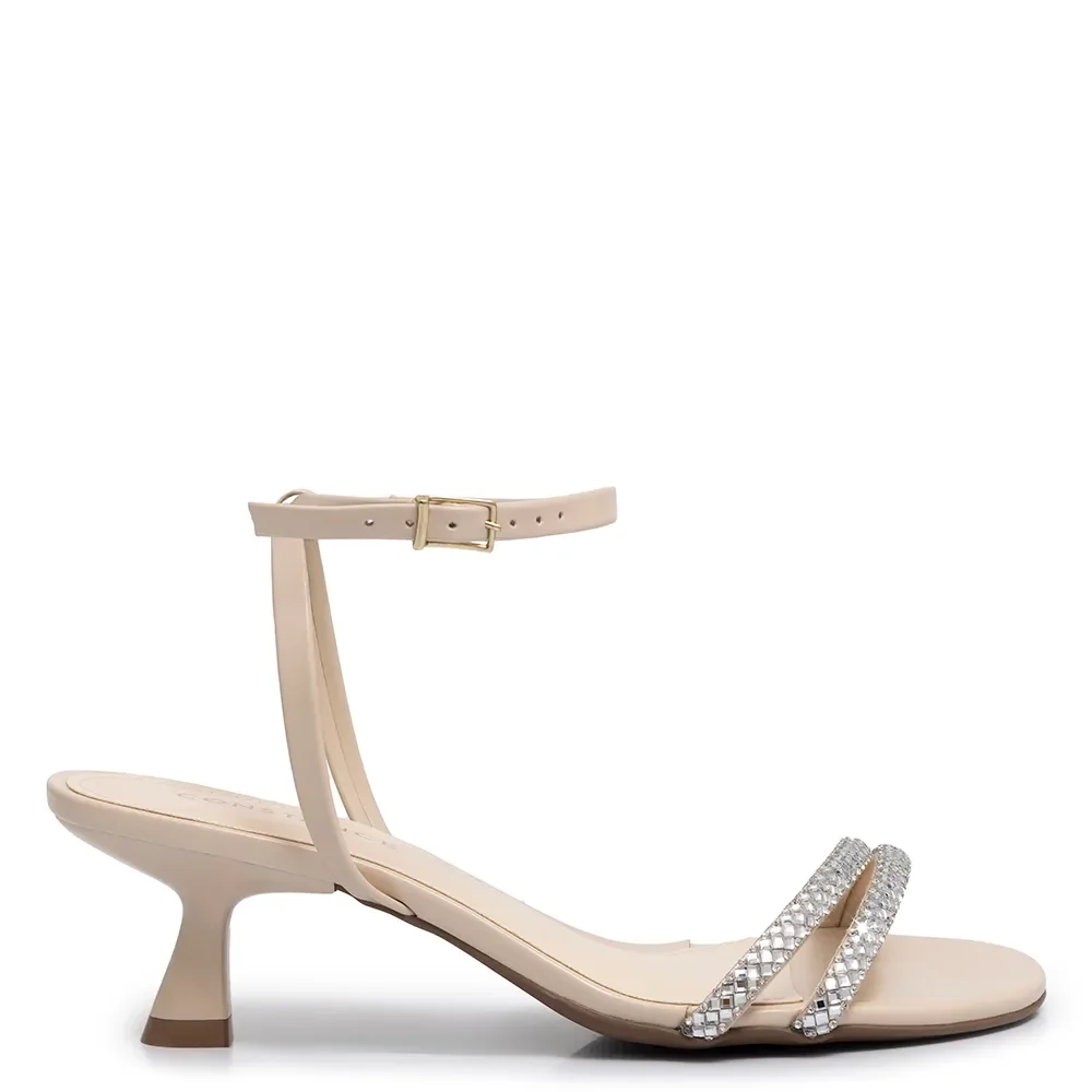 Sandália Festa Off White Strass — imagem 1