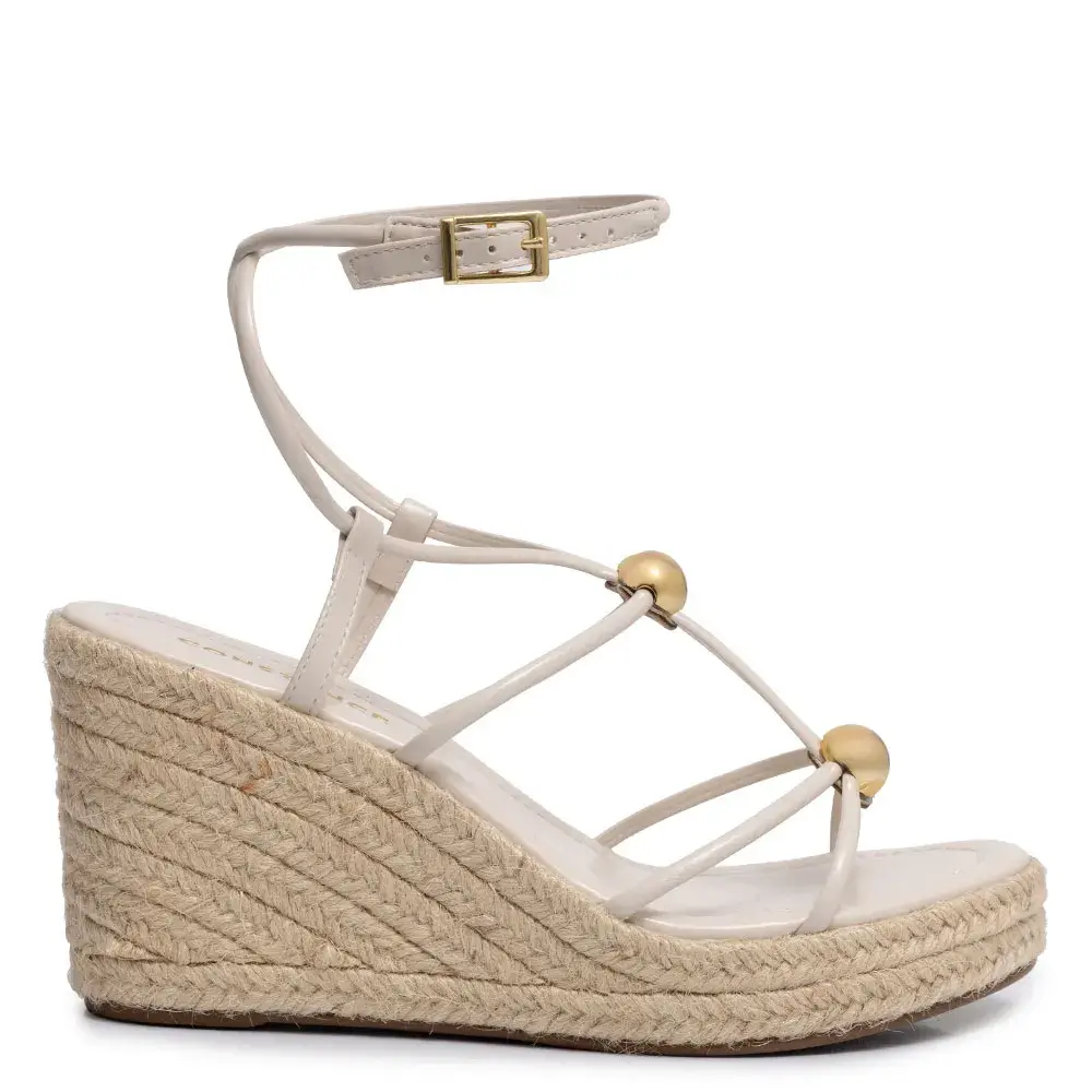 Anabela Off White Esferas