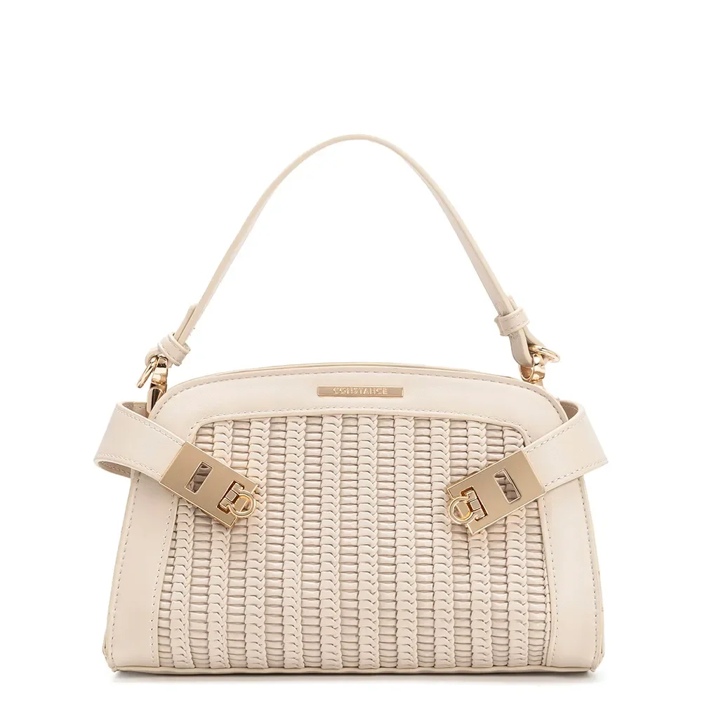 Bolsa Tiracolo Texturizada Off White — imagem 1