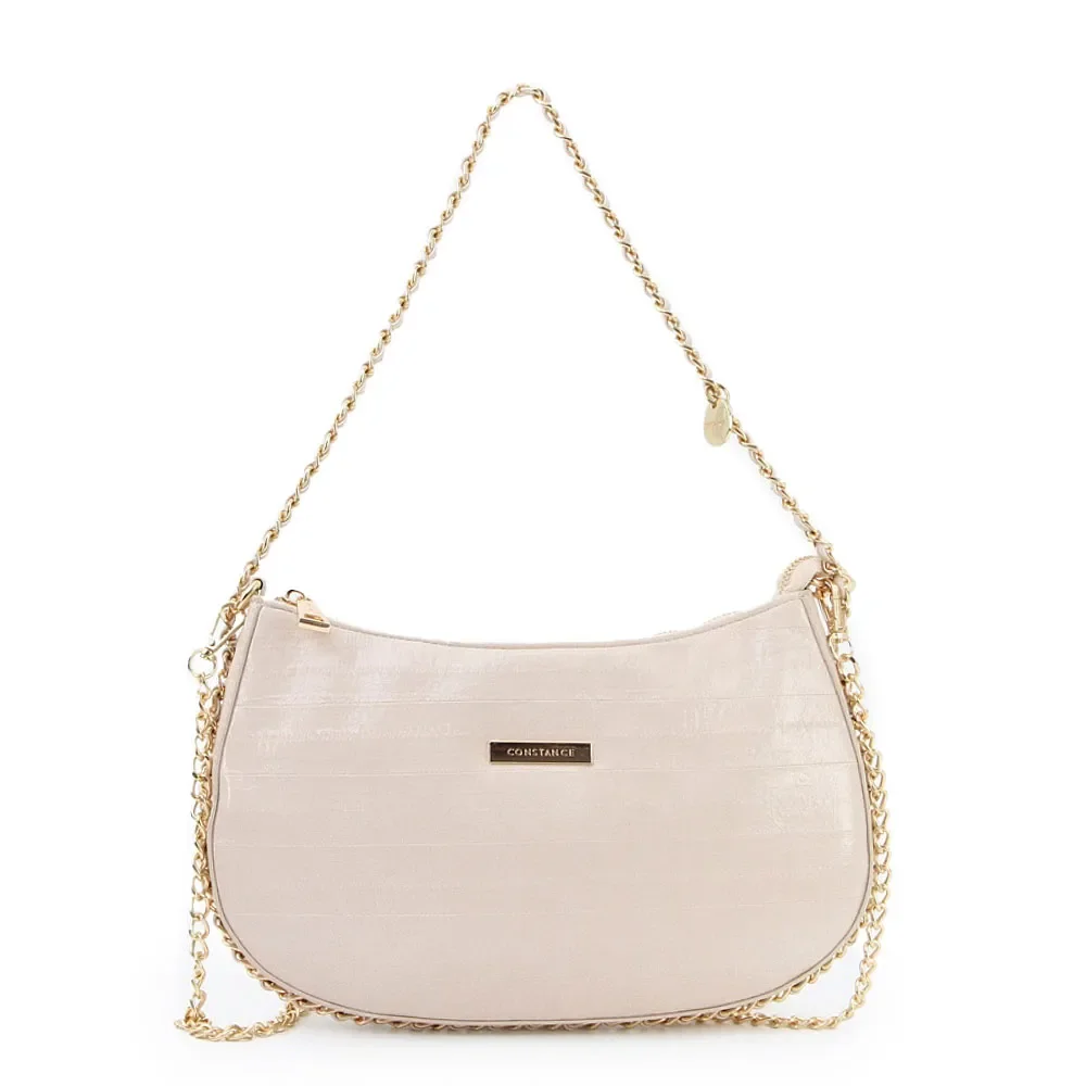 Bolsa Média Verniz Nude — imagem 1