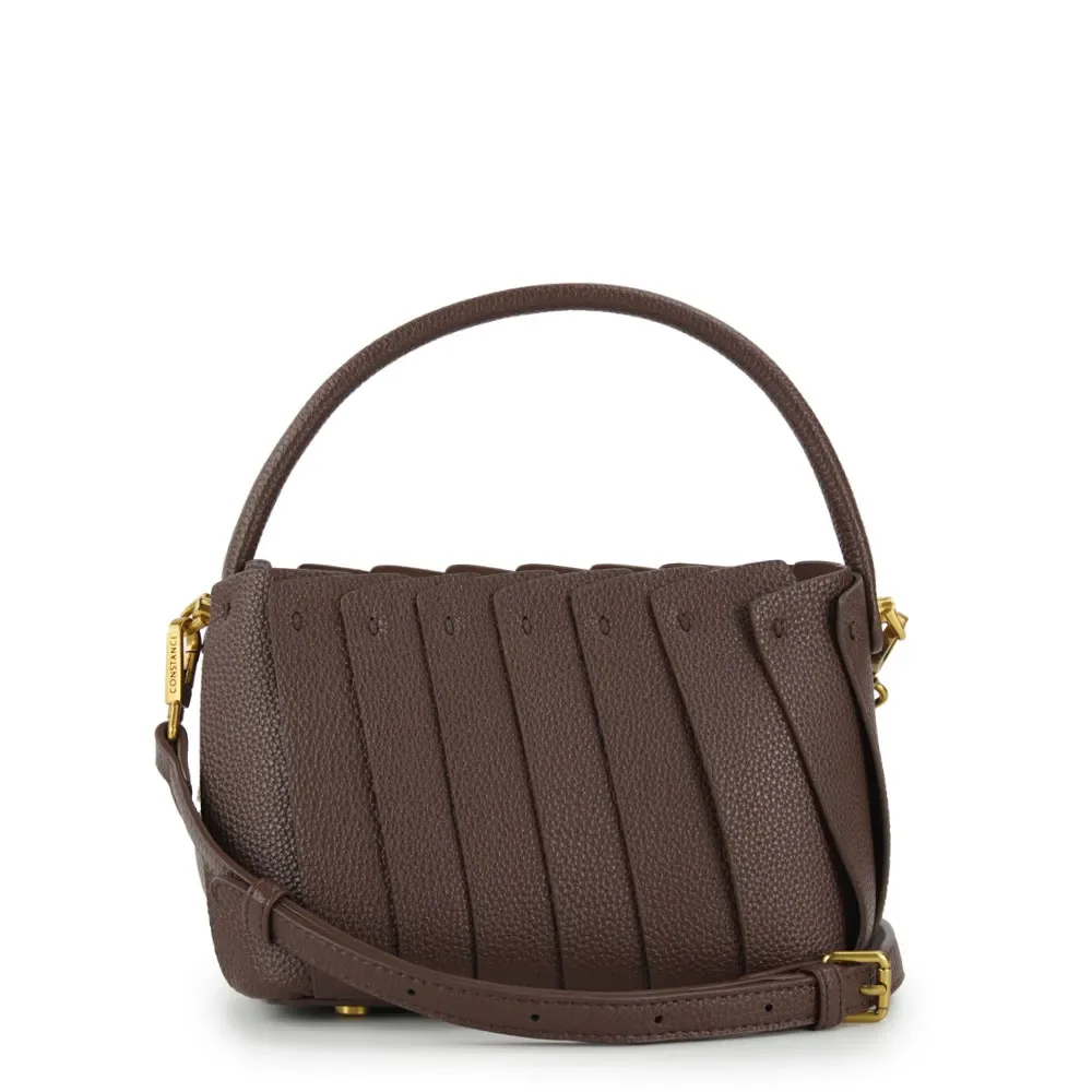 Bolsa Tiracolo Café Texturizada — imagem 1