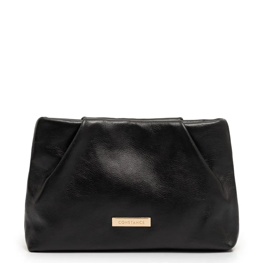 Bolsa Pequena Couro Corrente Preta — imagem 1