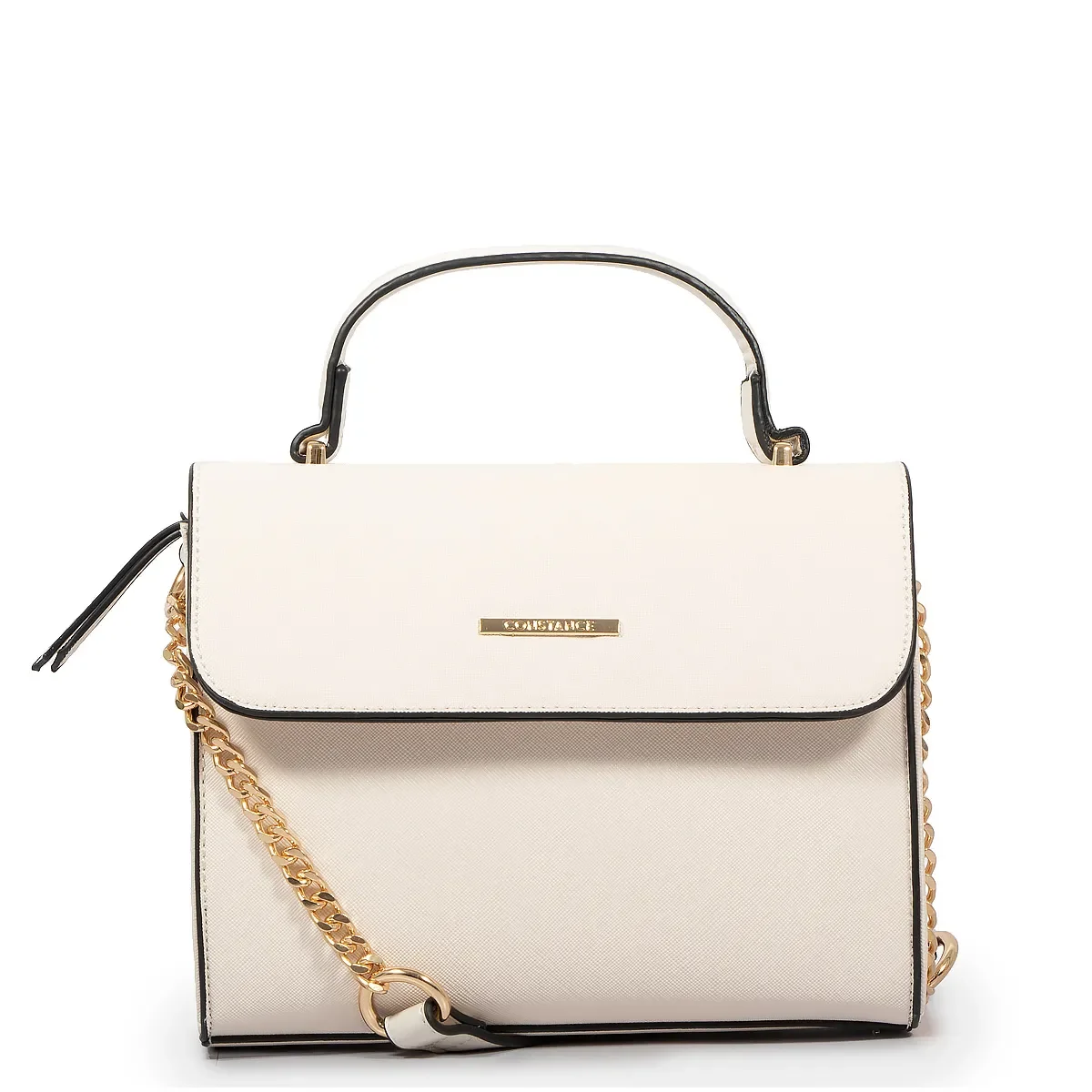 Bolsa Transversal Off White Alça Corrente — imagem 1
