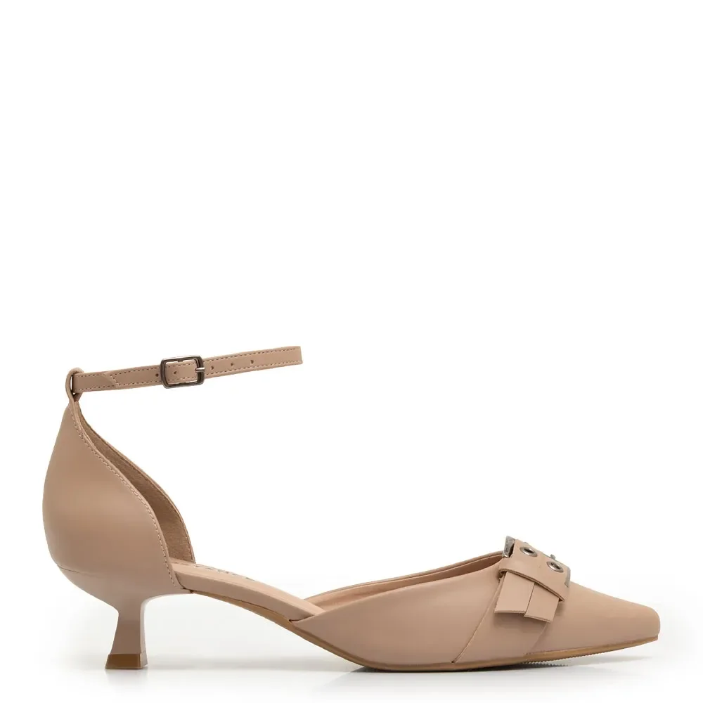 Scarpin Bege Fivela — imagem 1