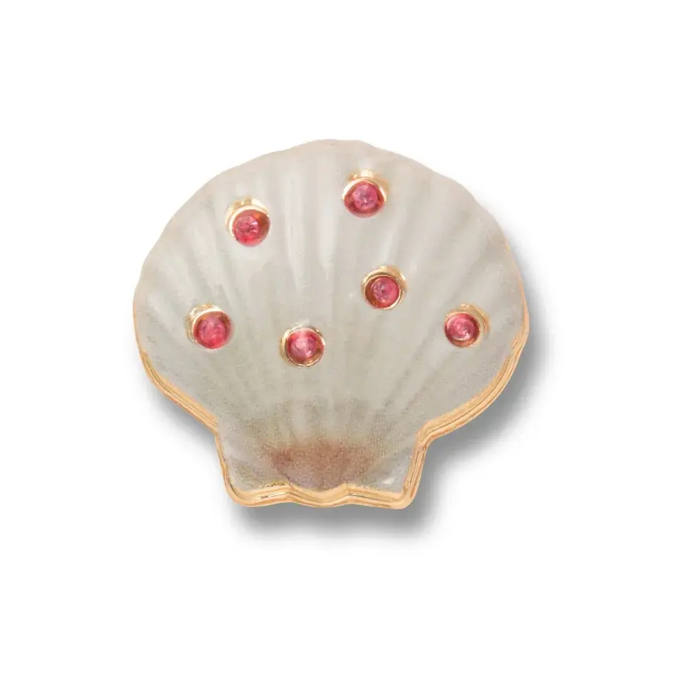 Concha com Gemas Rosas