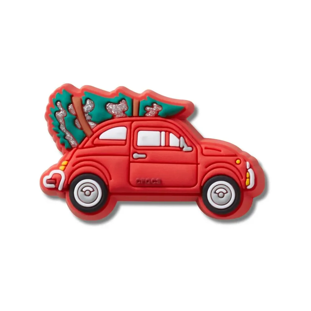 Carro Vermelho Com Árvore de Natal — imagem 1