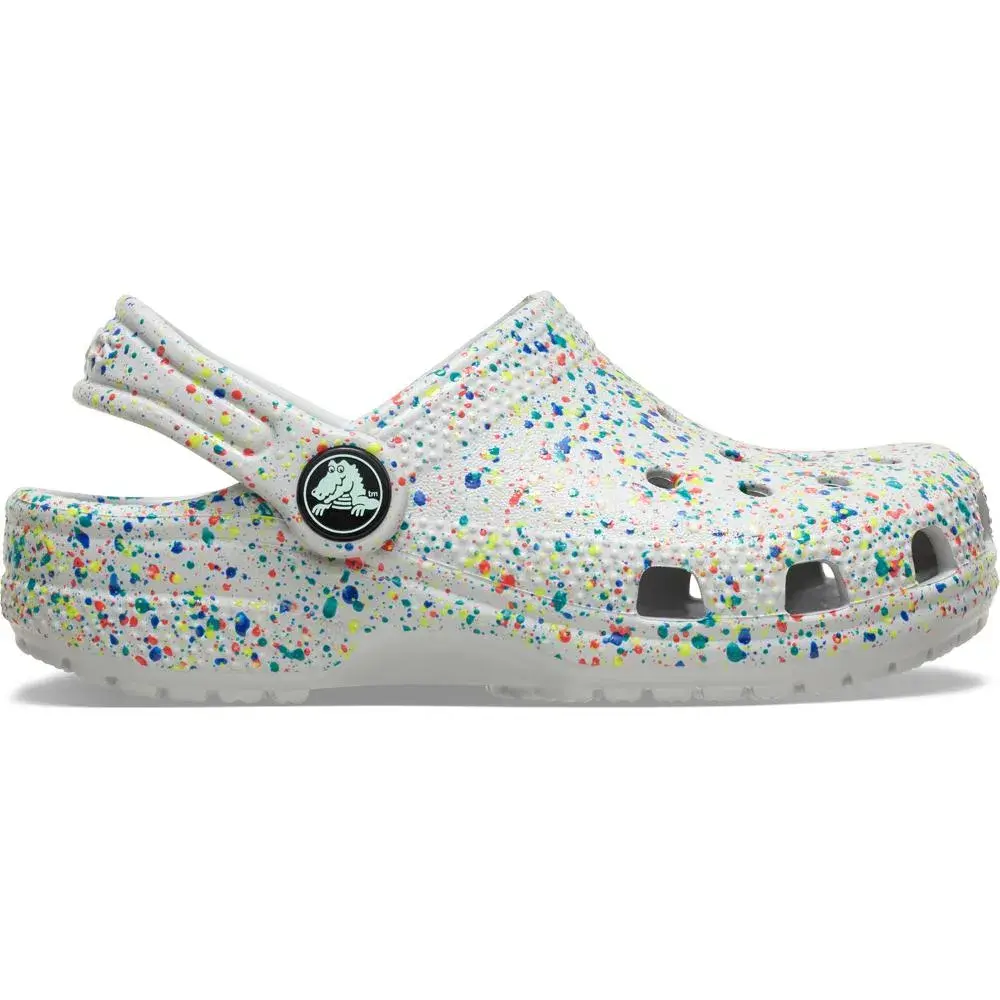 Classic Glow Paint Splatter Clog Juvenil