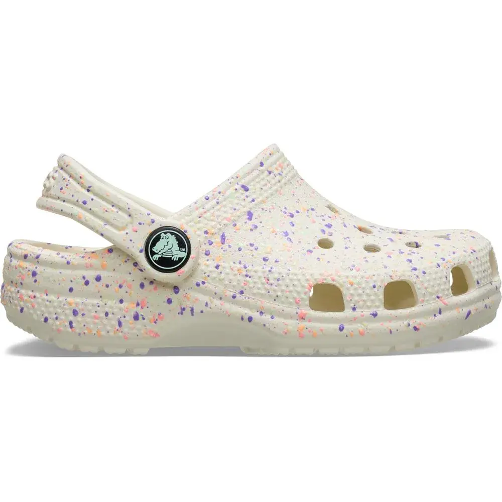 Classic Glow Paint Splatter Clog Infantil