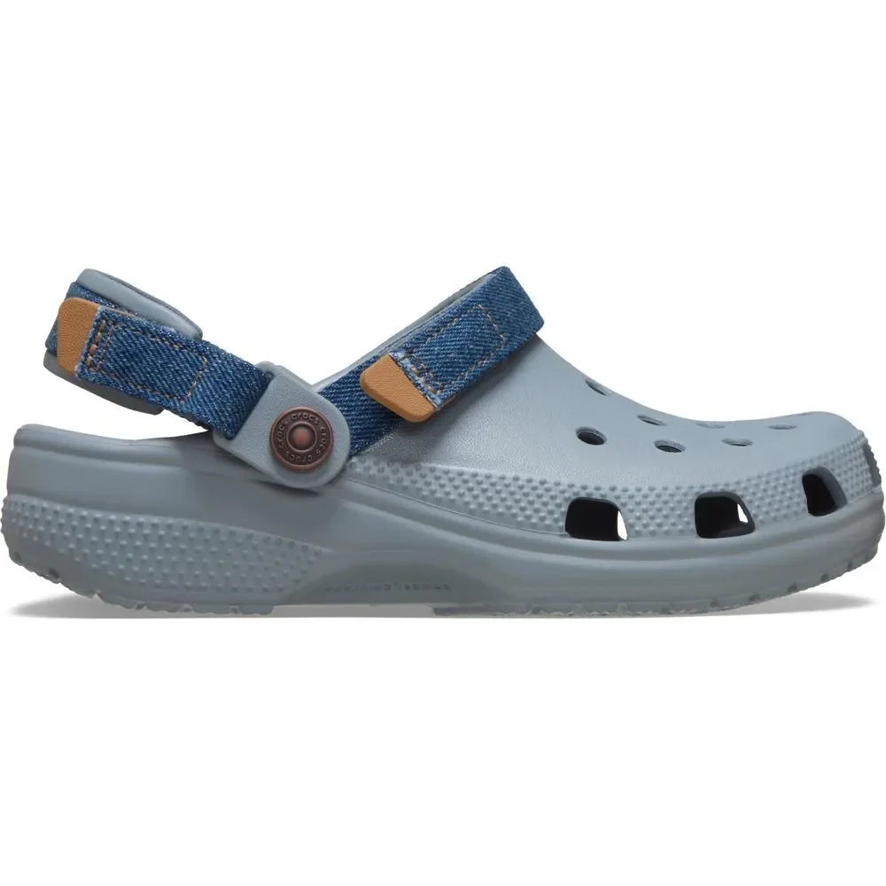 Classic Denim Adjustable Backstrap Clog Juvenil — imagem 1