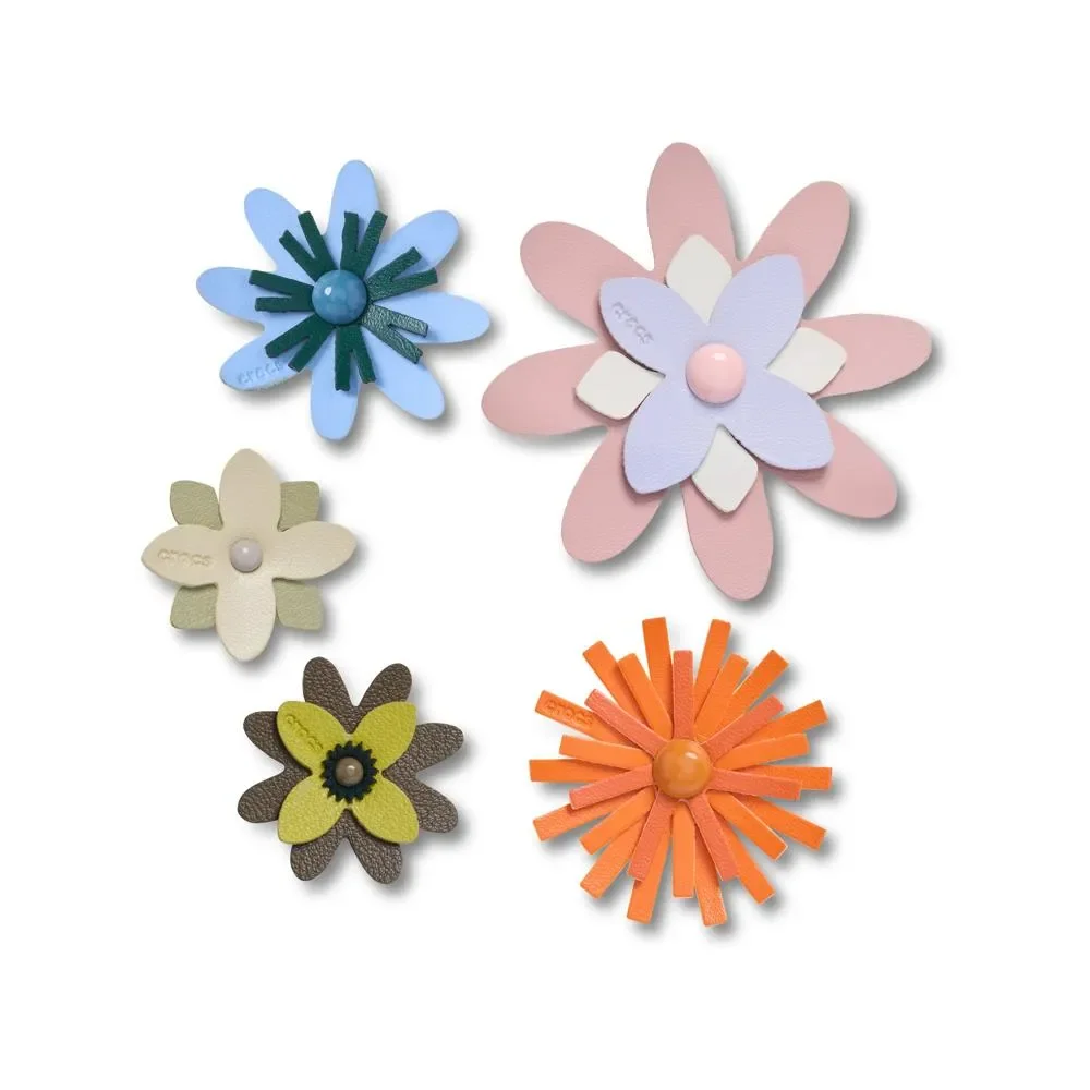 Flores de Couro Sintético Pack Com 5 Peças — imagem 1