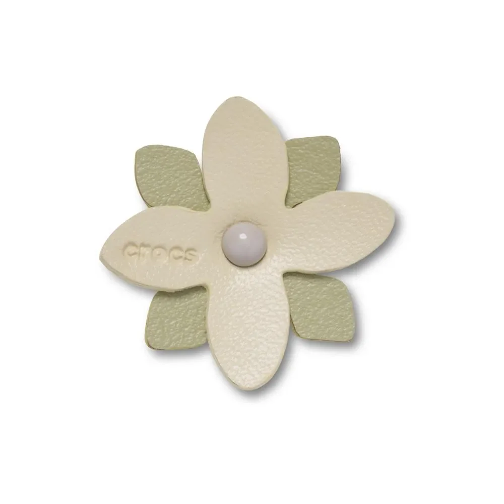 Flor Verde Couro Sintético — imagem 1