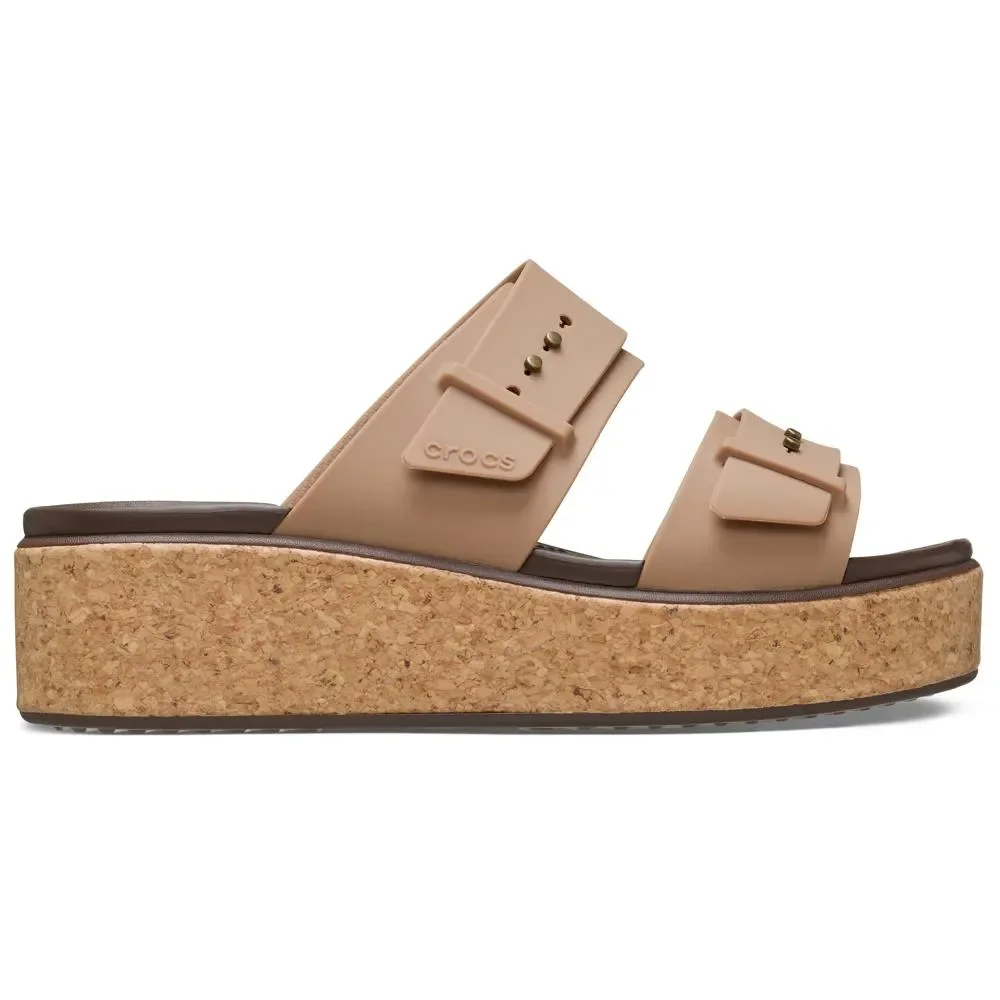 Brooklyn Buckle Low Wedge Cork Sandal — imagem 1