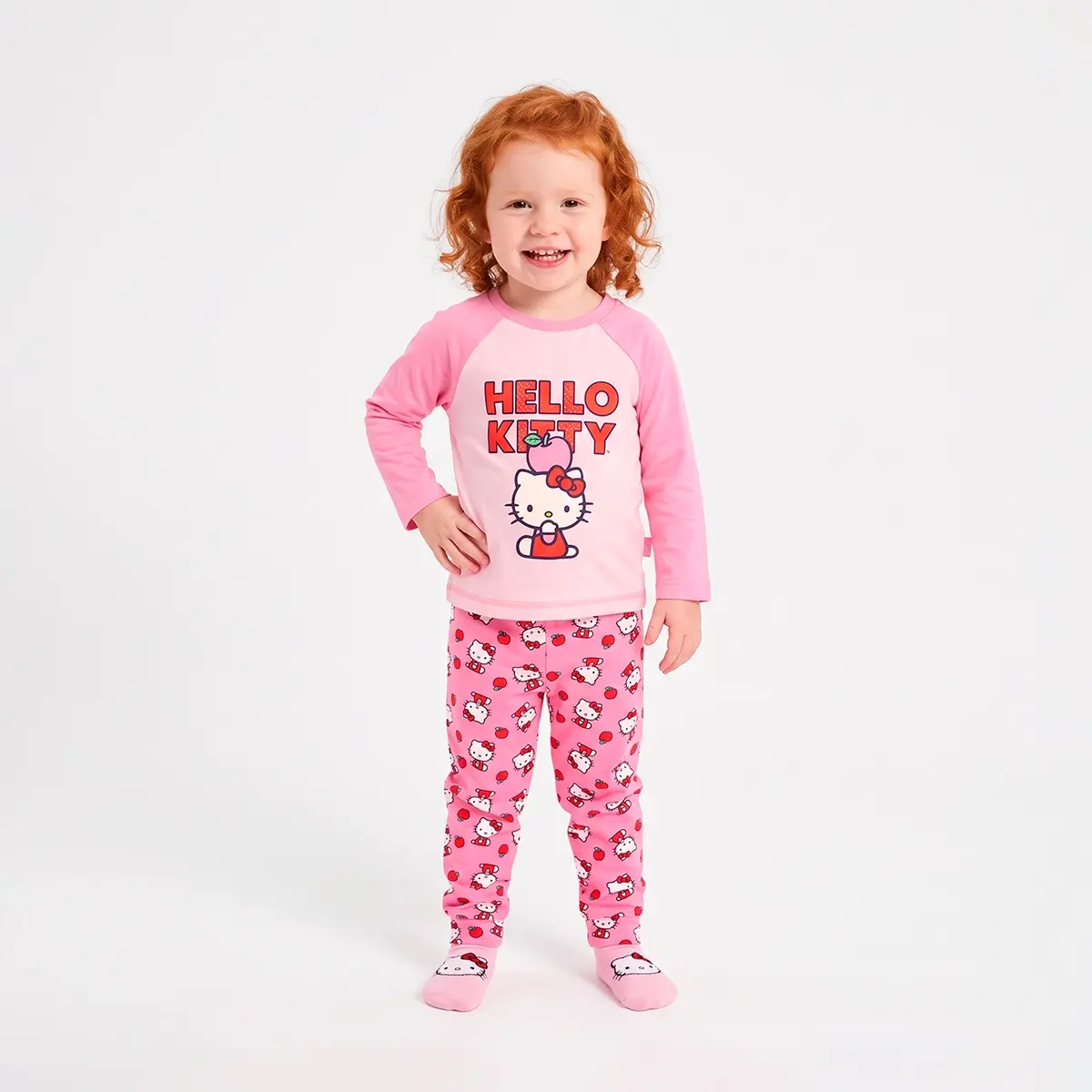 Pijama Longo Toddler Hello Kitty Viscolycra Toque Especial Tip Top