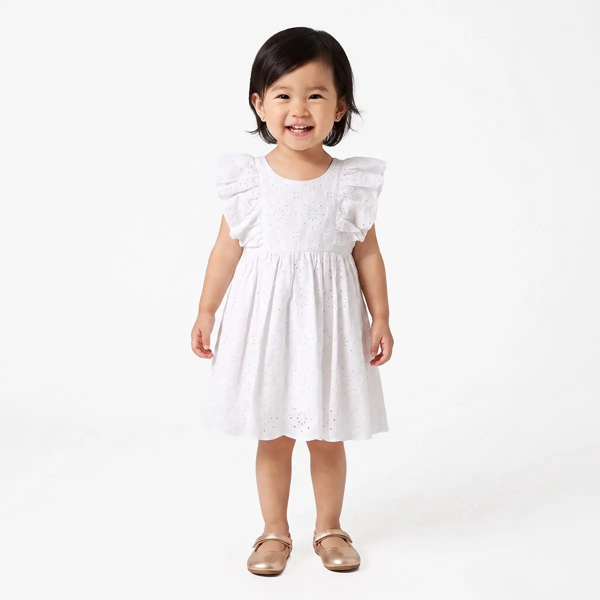 Vestido Sem Manga Toddler Festivo Laise Tip Top