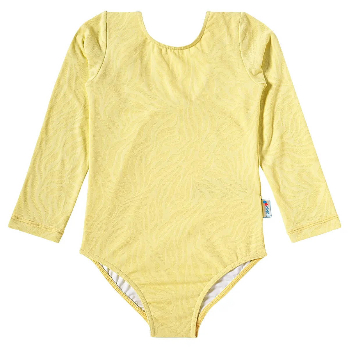 Body Praia Amarelo Kids Lycra Trabalhada Proteção Uv 50+ Tip Top