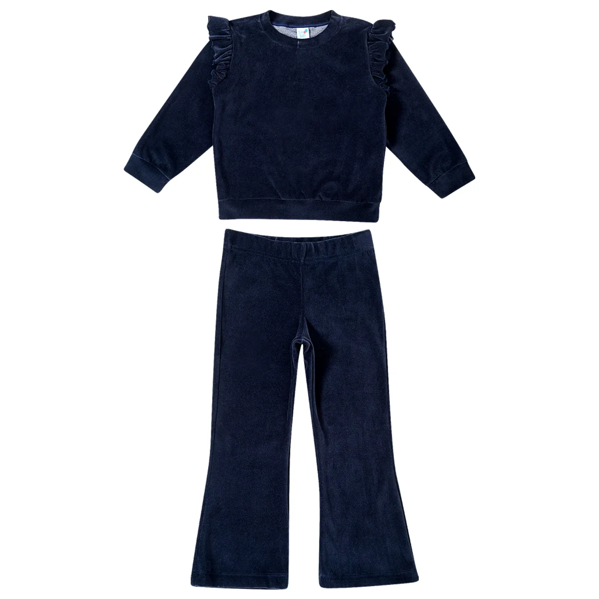 Conjunto Comprido Kids Marinho Plush Tip Top — imagem 1
