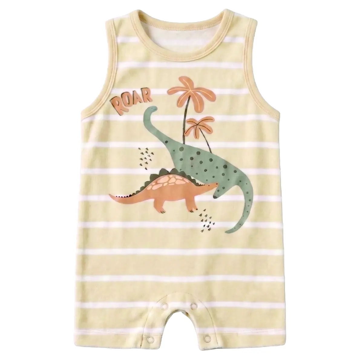 Banho De Sol Bebê Dino Floresta Malha Peach Skin Tip Top