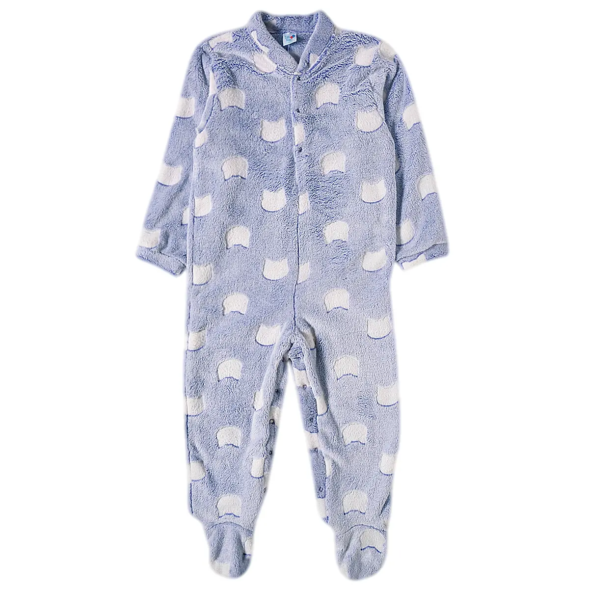 Pijama Macacão Kids Gatinha Fleece Brilha No Escuro Tip Top