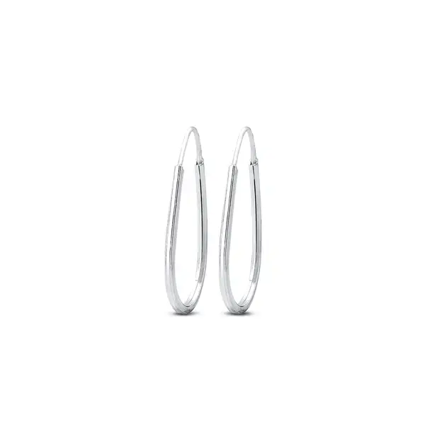 Brinco Prata Argola Gota Pp