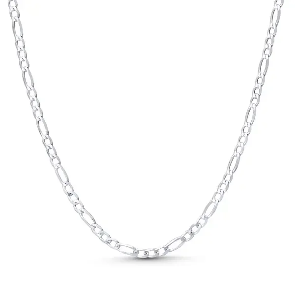 Corrente Prata Masculina Figaro 60cm 2,4mm — imagem 1