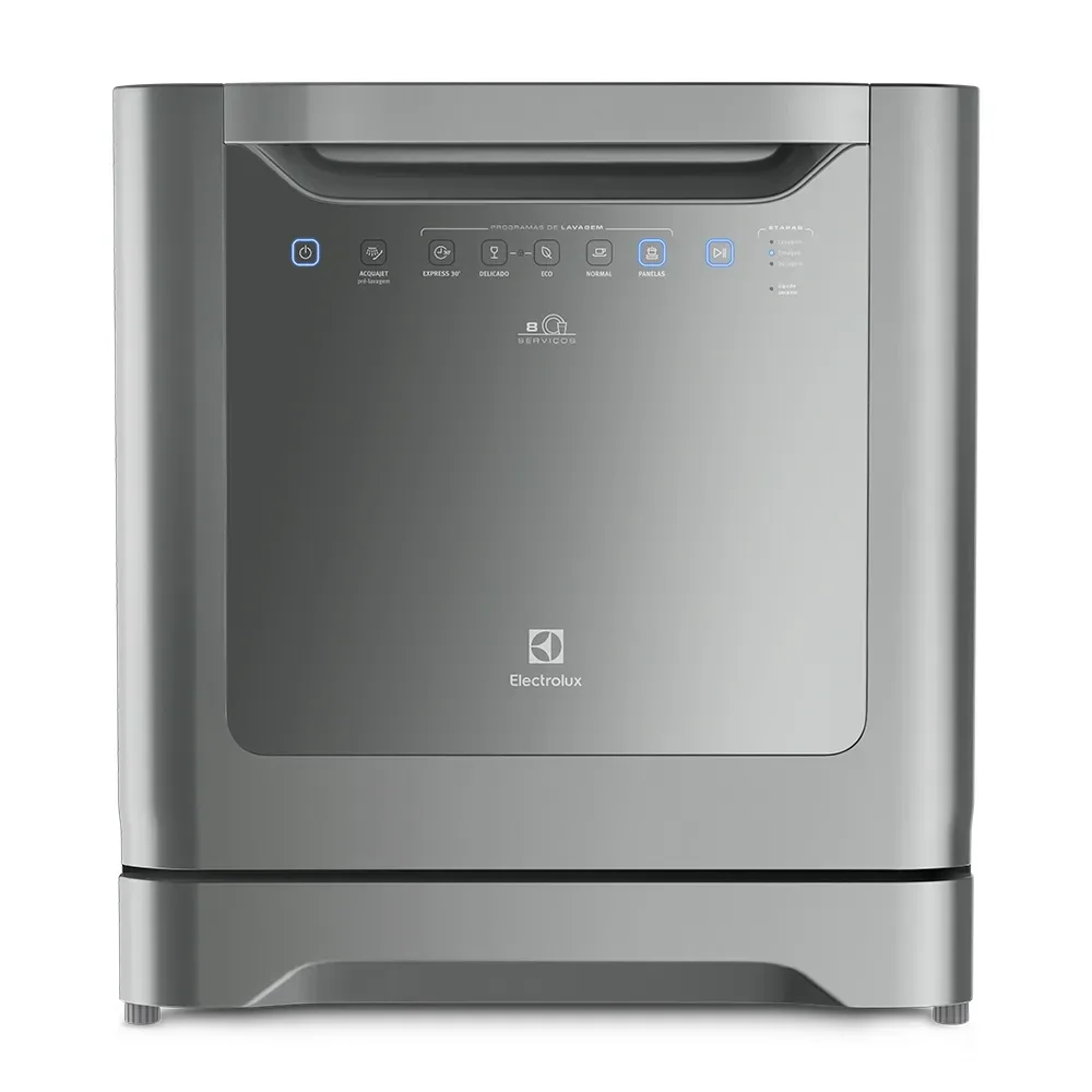 Lava-Louças Electrolux 8 Serviços Inox Compacta com Programa Eco (LE08S) — imagem 1