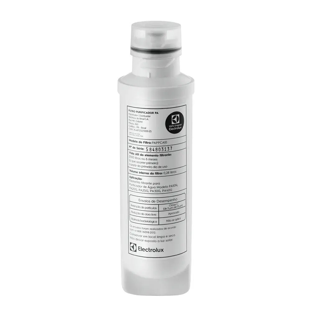 Refil / Filtro de Água para purificador PA10N PA20G PA25G PA30G PA40G