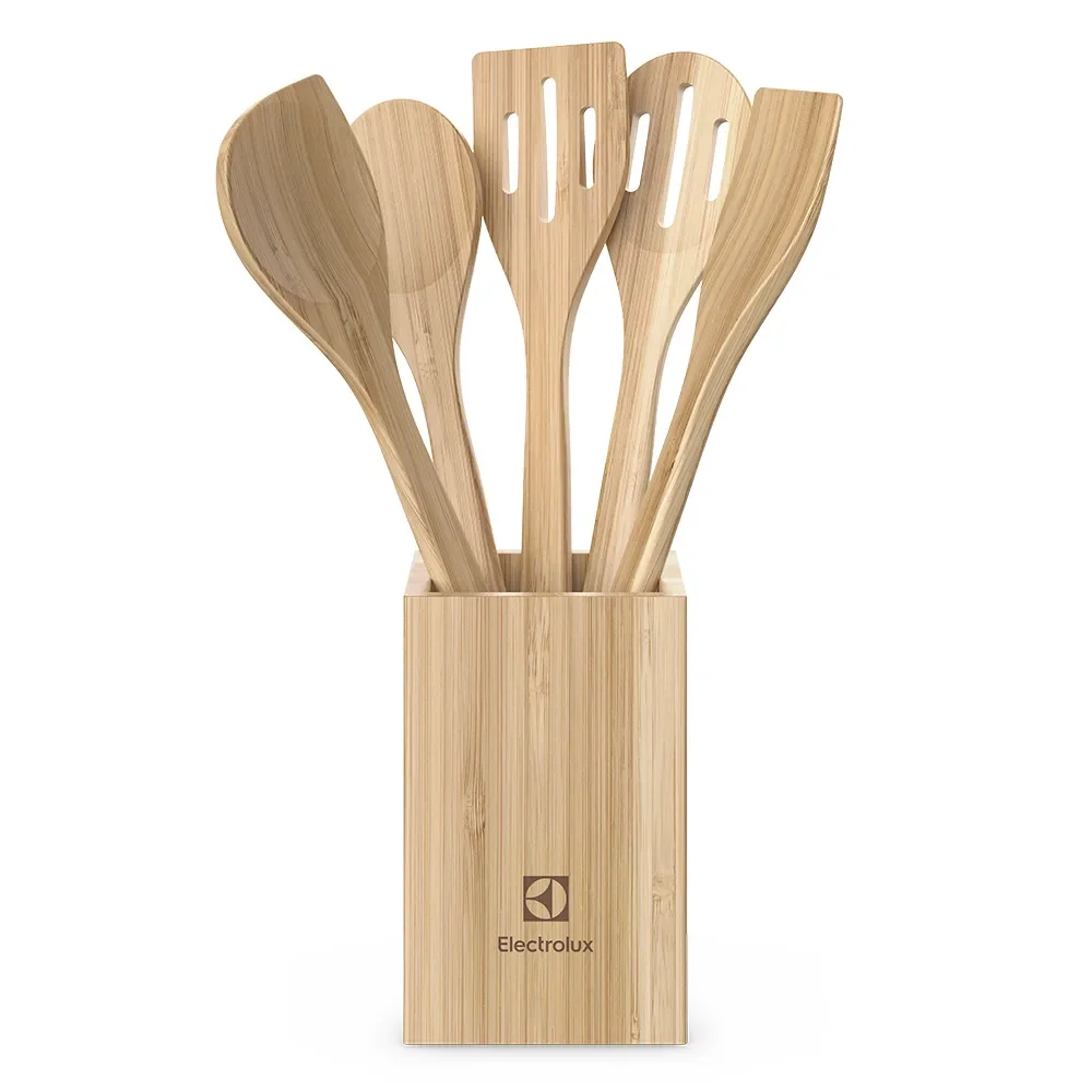 Conjunto de Utensílios de Bambu de 06 Peças — imagem 1