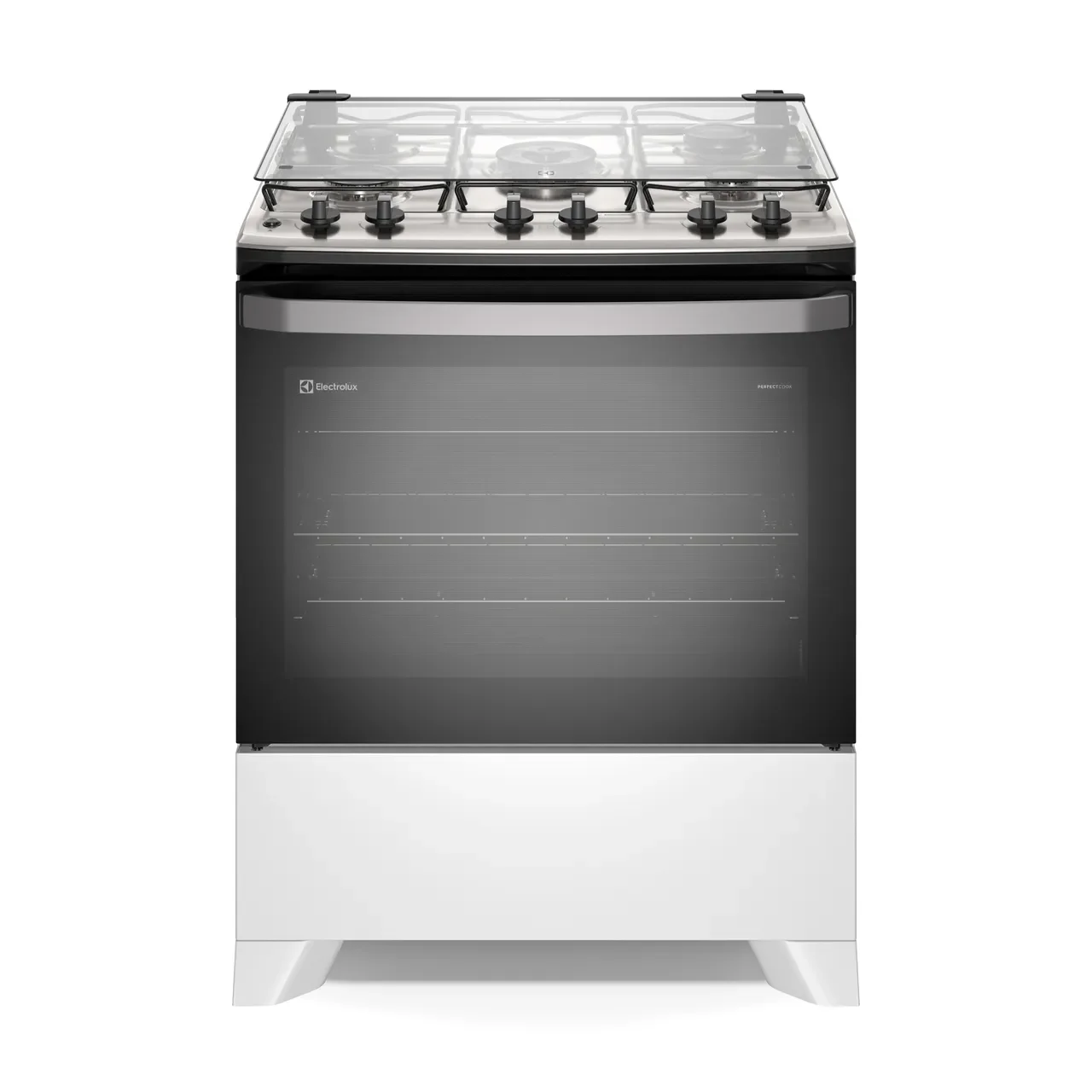 Fogão 5 bocas Electrolux Branco Efficient com Mesa Inox, PerfectCook e VaporBake (FE5IB) — imagem 1