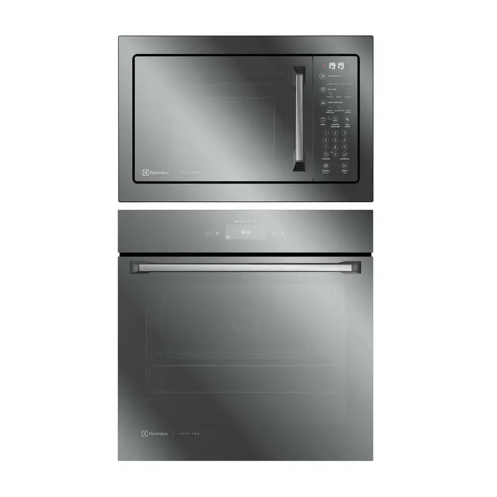Torre de Cocção com Micro-ondas Electrolux 34L Inox Home Pro (ME3HP) + Forno de Embutir Electrolux Elétrico 80L Home Pro (OE9XS)
