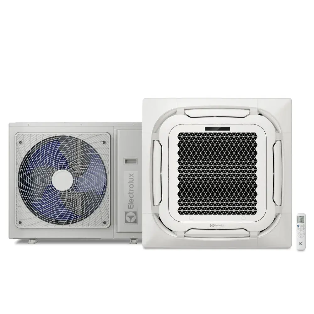 Ar-condicionado Cassete Electrolux 8 Vias Twin Inverter 48.000 BTUs Frio Efficient (KI48F/KE48F)