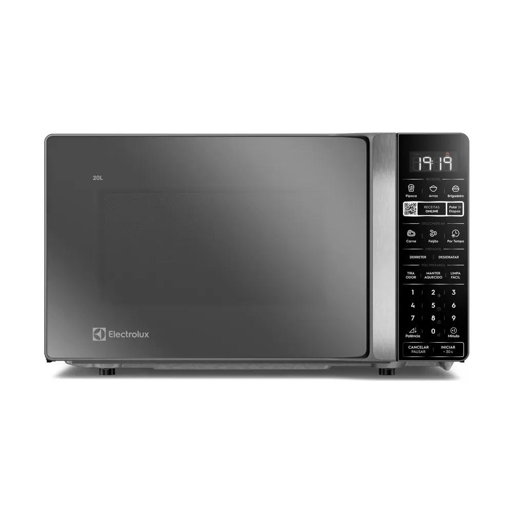 Micro-ondas Electrolux Efficient 20L Cor Inox Espelhado Função Descongelar e Receitas Pré-Programadas (ME20S) — imagem 1