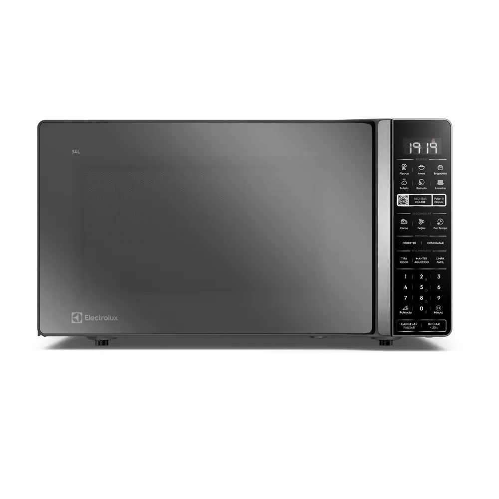 Micro-ondas Electrolux Efficient 34L Cor Inox Espelhado Função Descongelar e Receitas Pré-Programadas (ME34S) — imagem 1