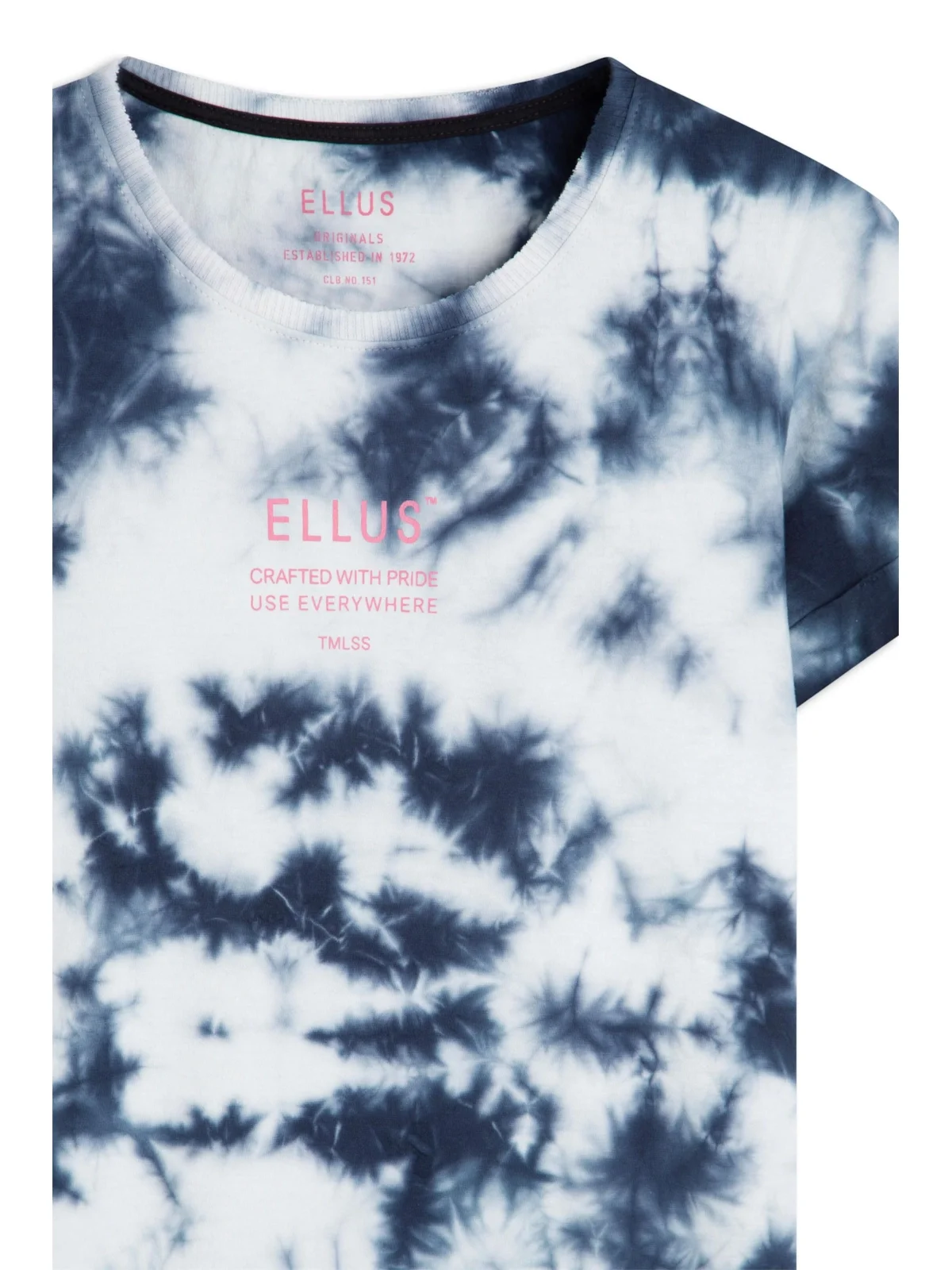 Cotton Fine Ellus Tie Dye Mc Dark Navy