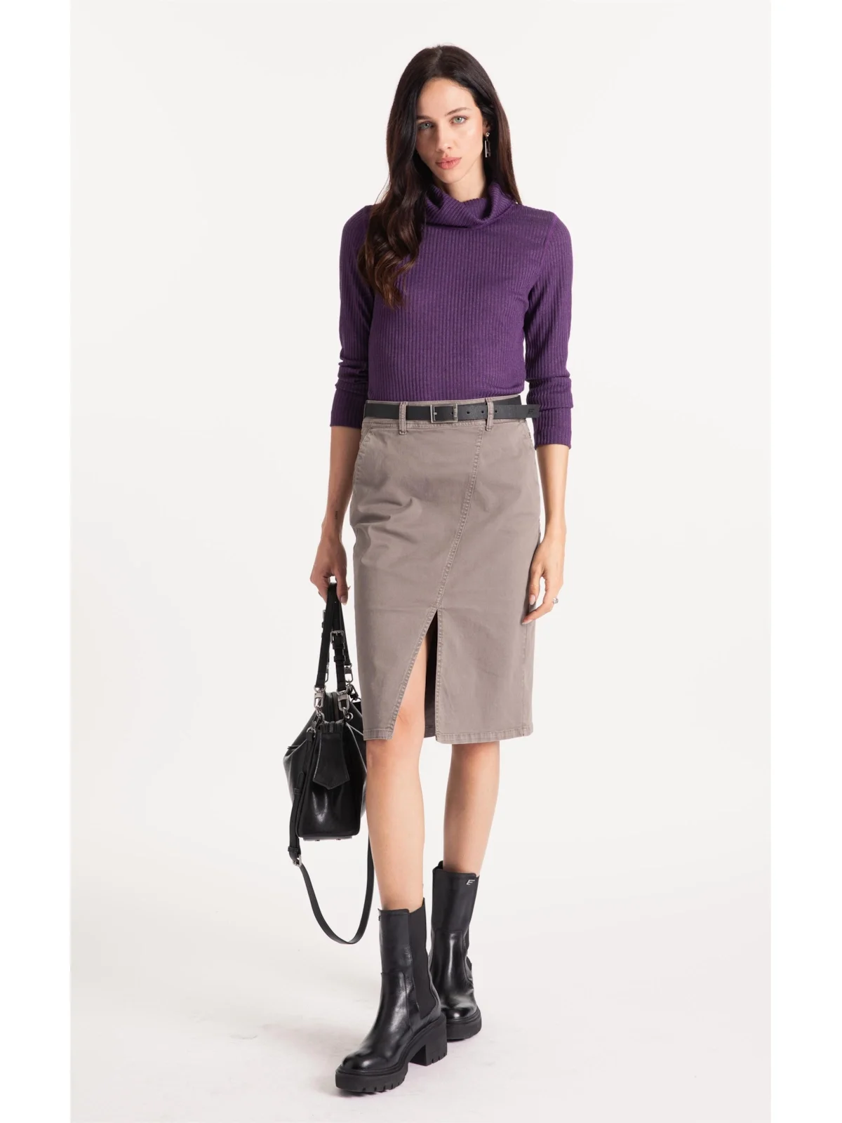 Color Twill Power (Midi) b Faca Castor — imagem 1