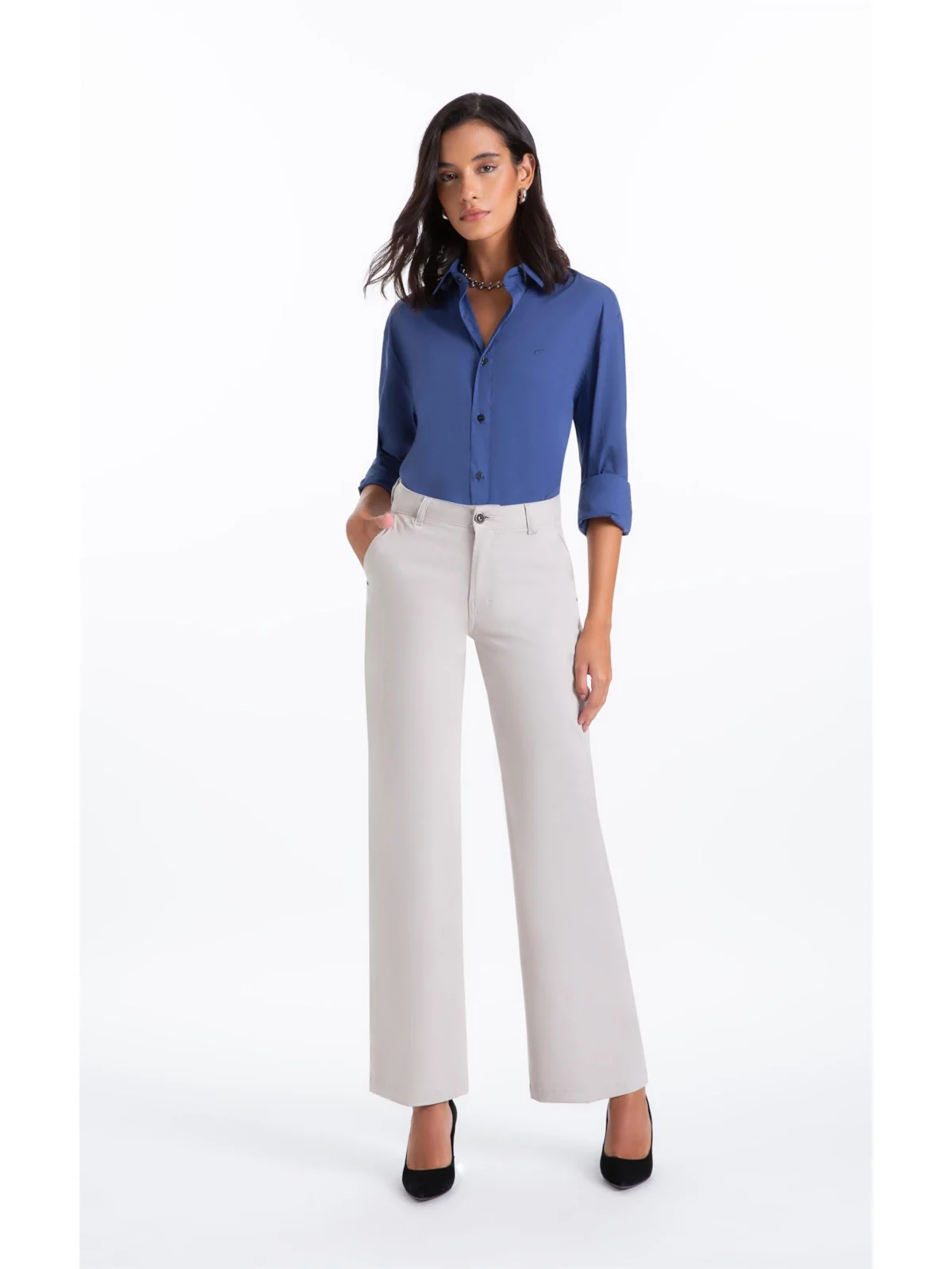Calça Color Twill Power (Patheph) b Faca Silver — imagem 1