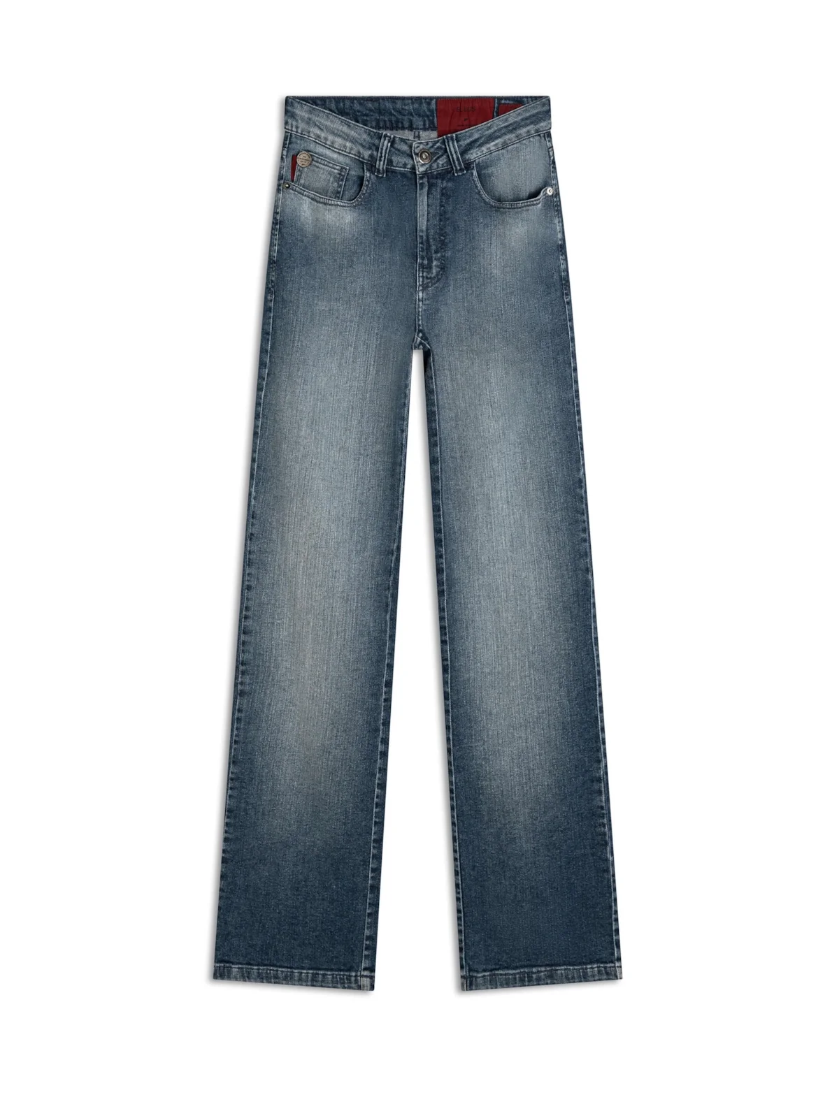 Calça Dark Indigo Elastic Reta Lav.Claro C/Used — imagem 1