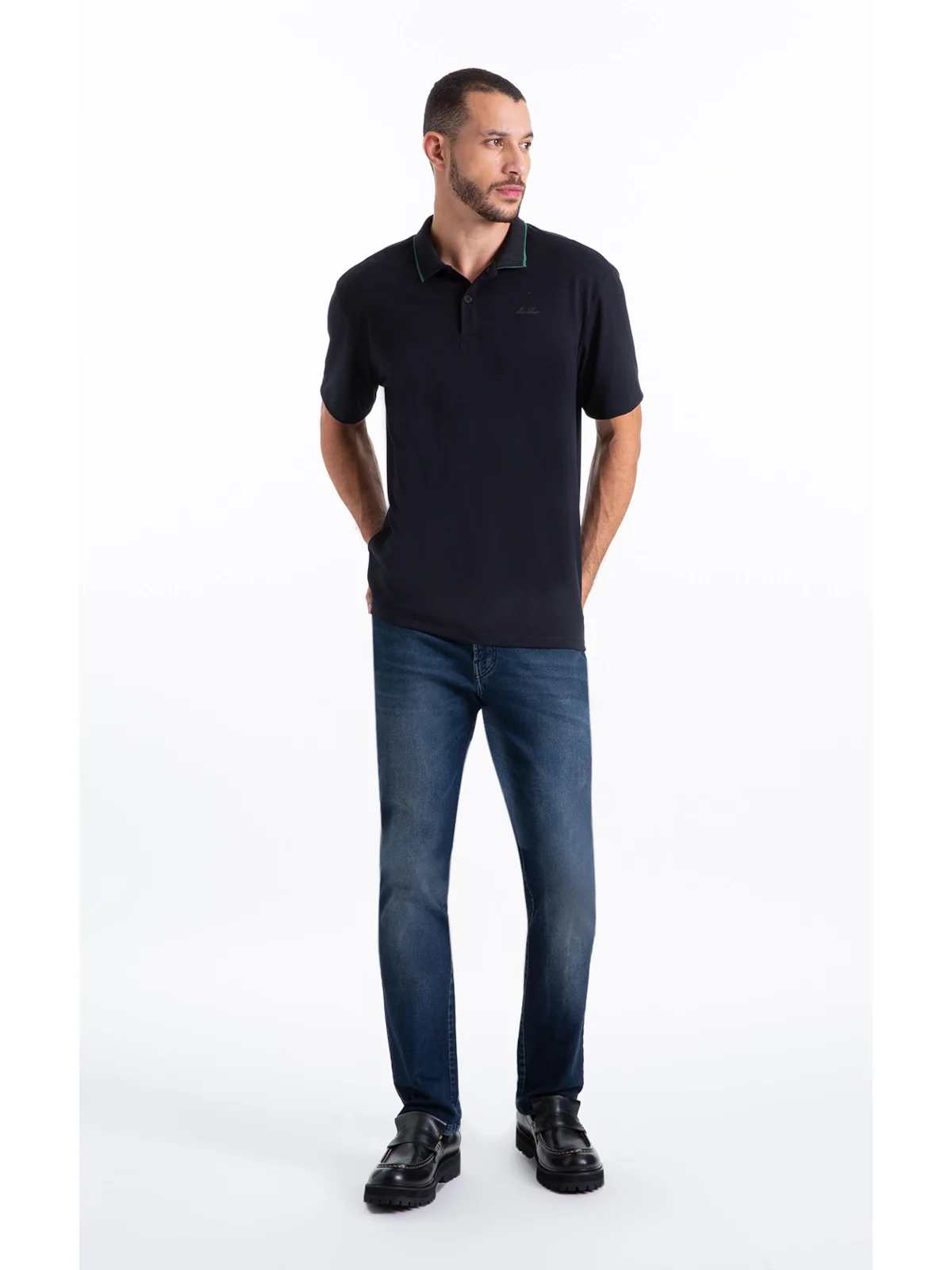 Calça Jogging Intense Blue Slim Lav.Escuro — imagem 1