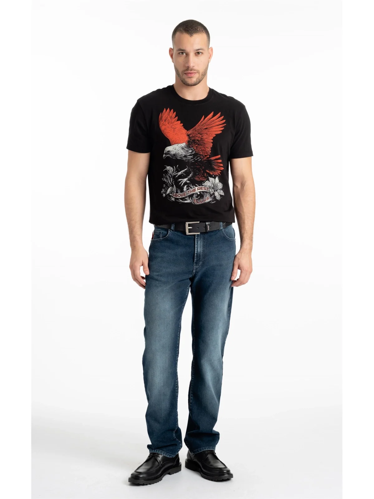 Calça Jeans First Blue Slim Lav.Escuro — imagem 1
