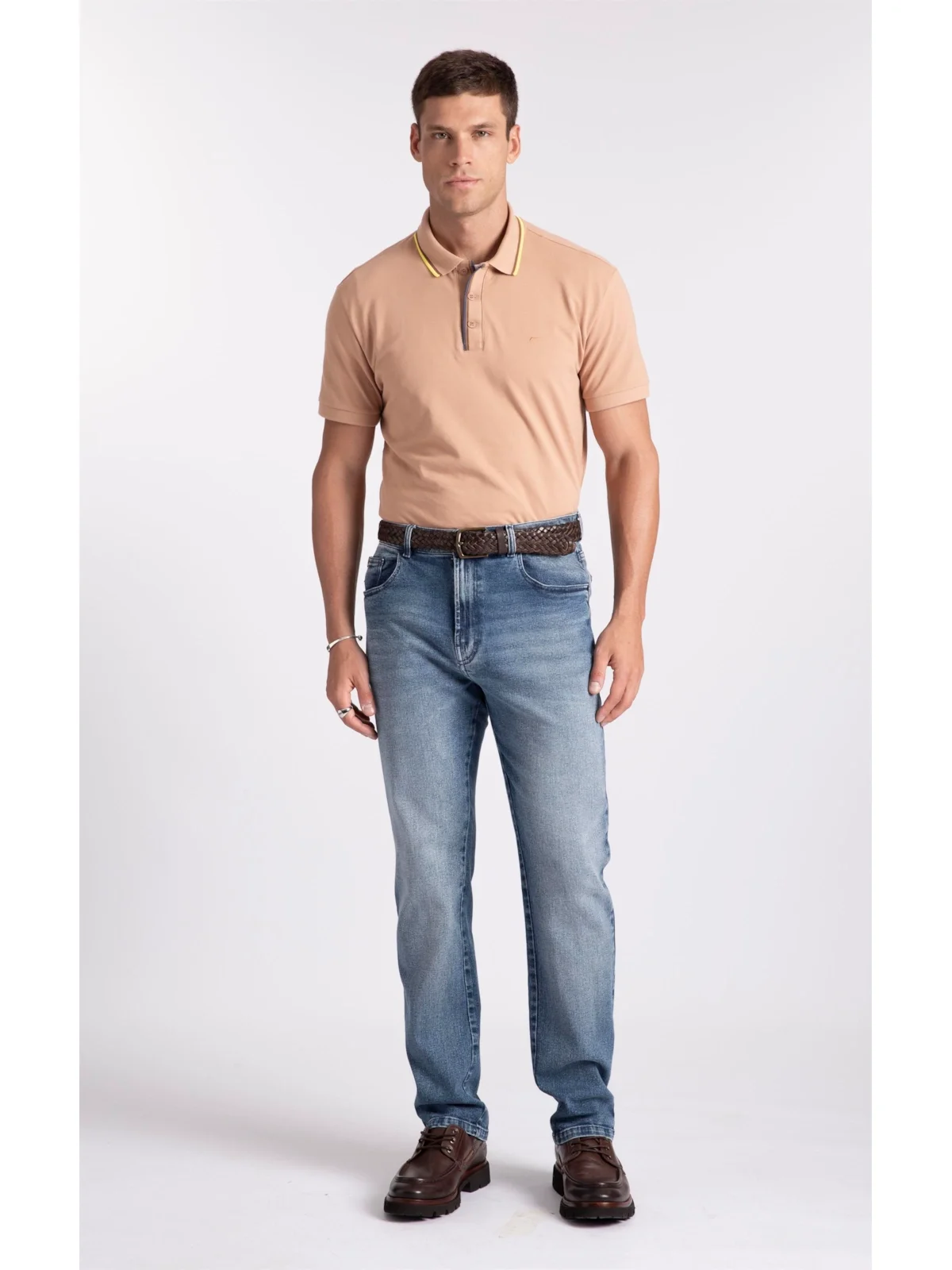 Calça Jeans New Blue Stretch Lav.Medio — imagem 1