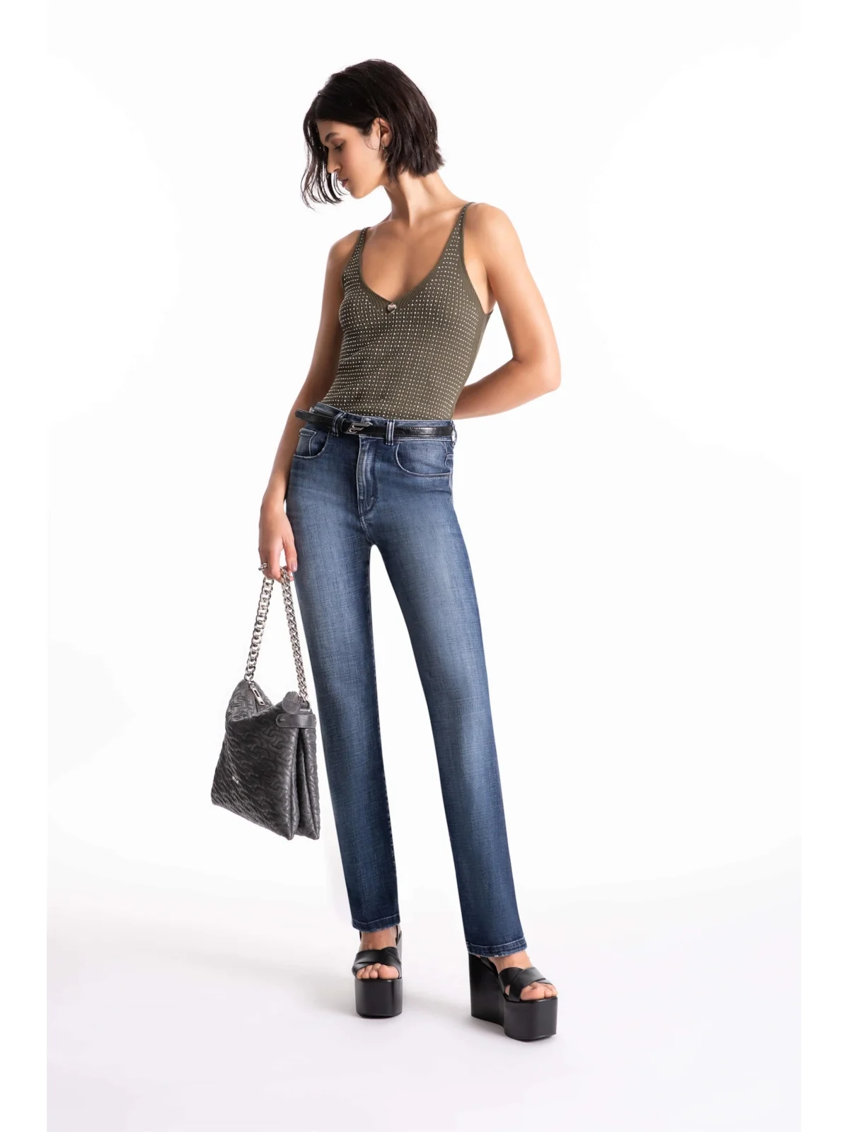 Calça Jeans Visco Indigo Reta Lav.Escuro — imagem 1