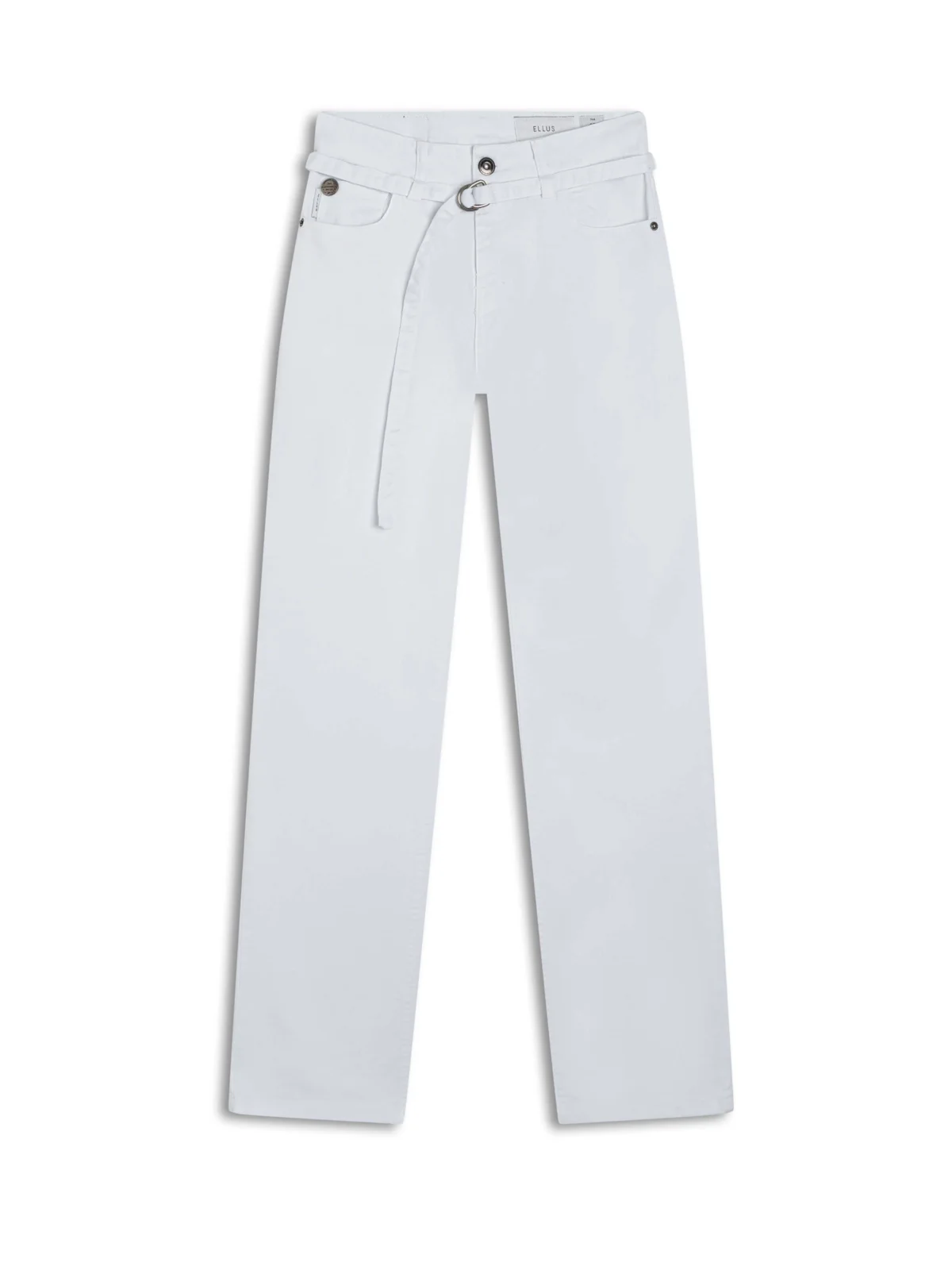 Calça Vintage Denim Color Reta Branco — imagem 1