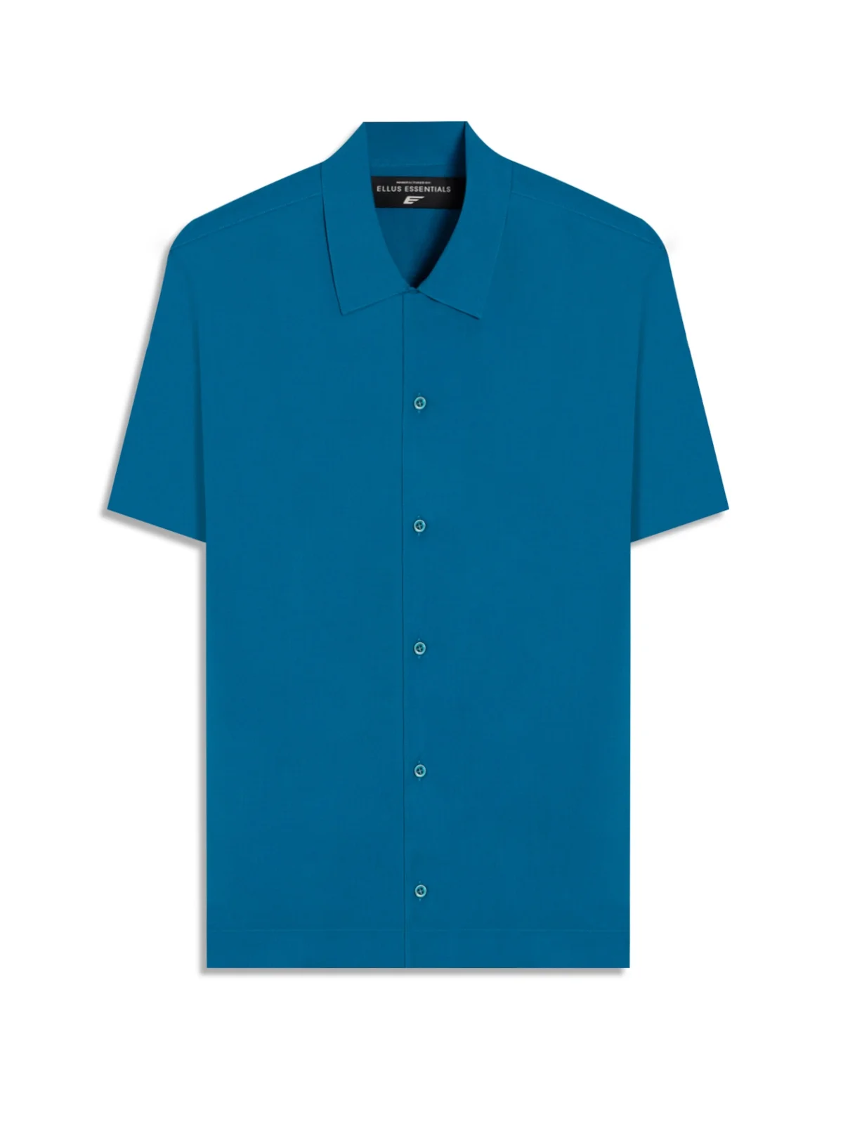 Camisa Visco Loose American Turquesa — imagem 1