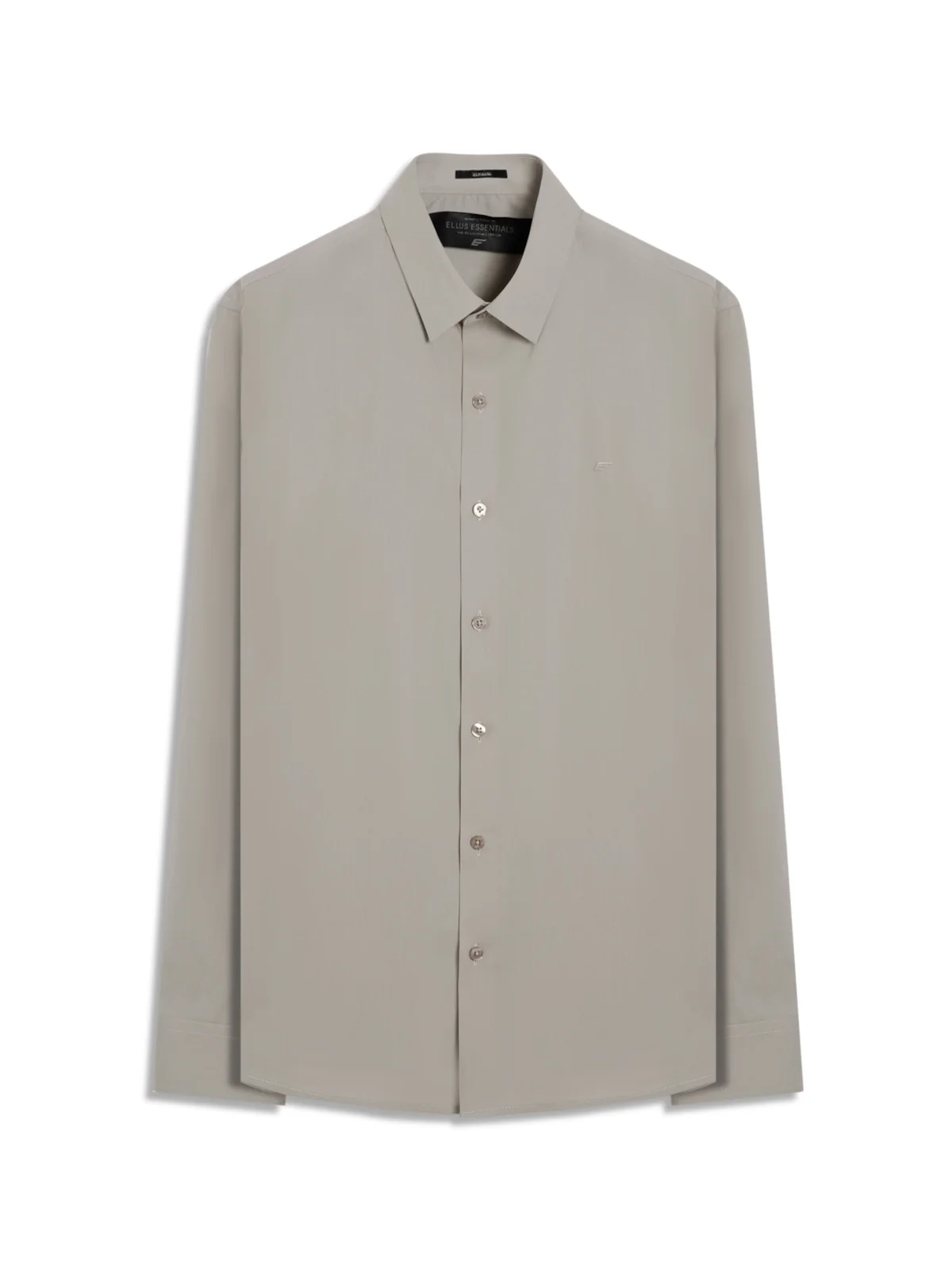 Camisa Wrinkled Cotton Slim Cinza — imagem 1