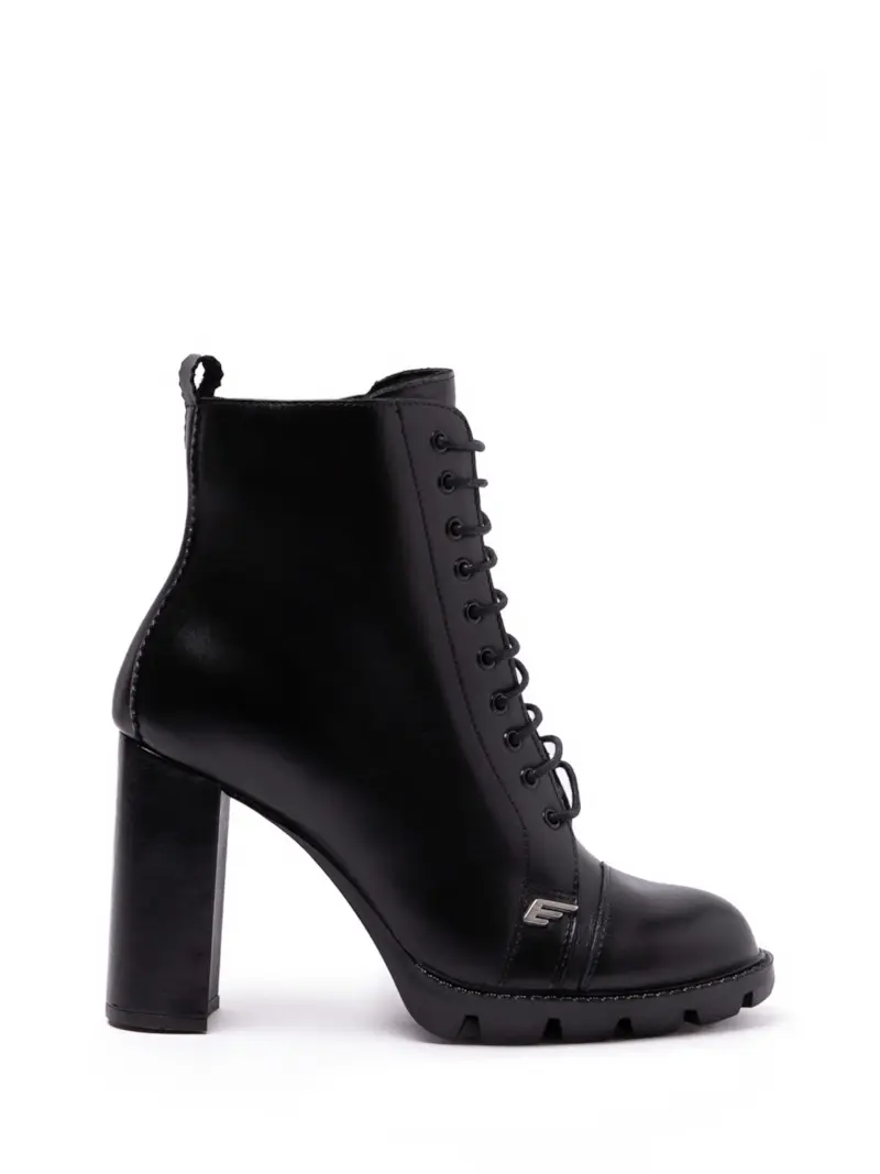 Ankle Coturno Ellus e Asa Basic Preto