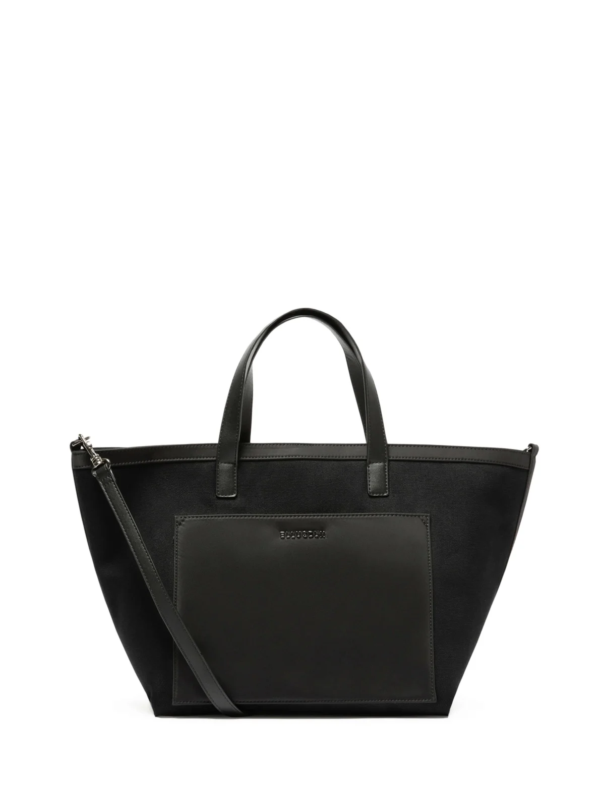 Bolsa Tote Bag Canvas Leather Ellus Preto — imagem 1